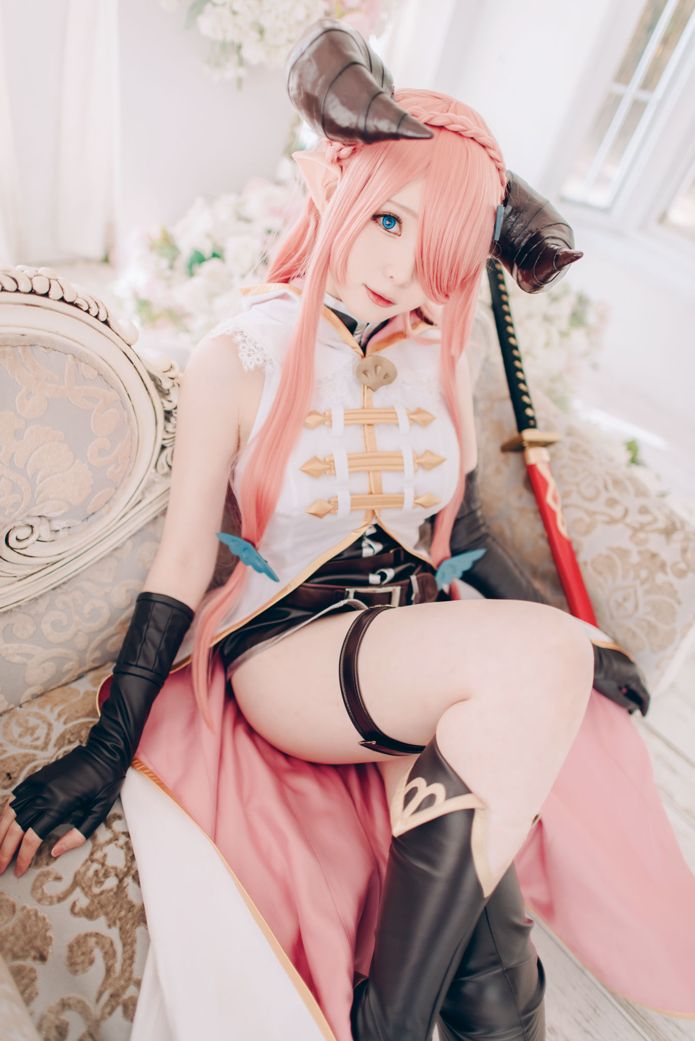 微博妹纸霜月shimo – 碧蓝幻想 娜尔梅亚 Cosplay-第42张