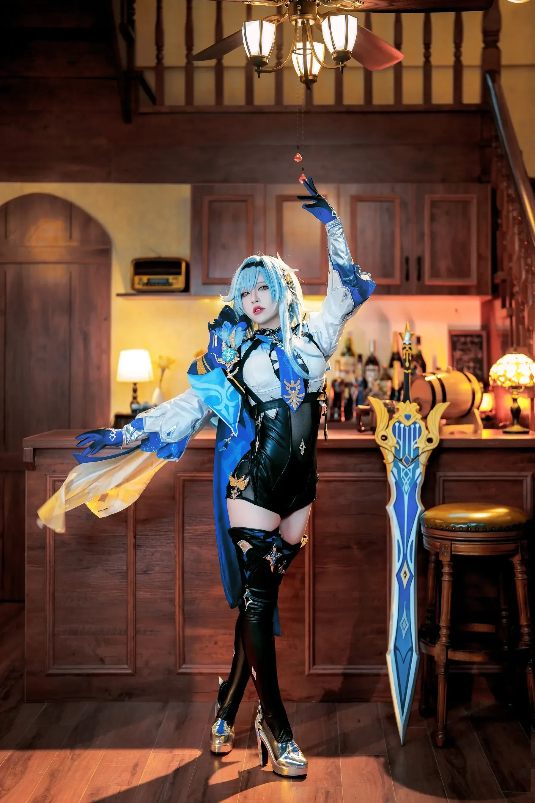 半半子 – 原神优菈 Cosplay-第10张