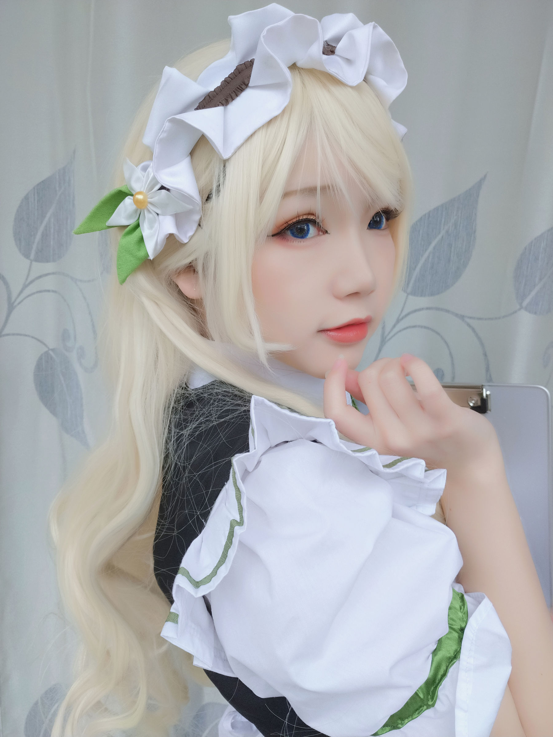 动漫博主雪晴Astra – 女仆 Cosplay-第6张