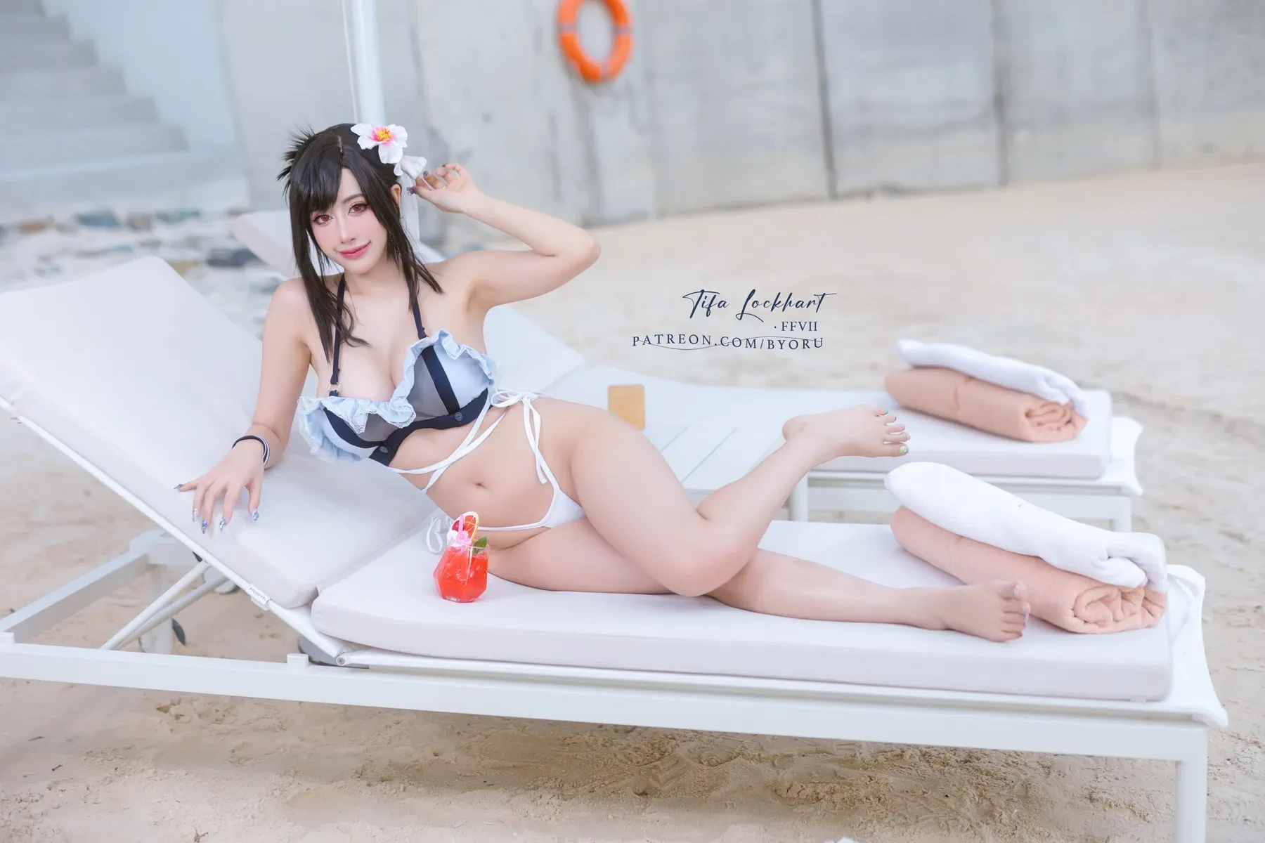 Byoru – Tifa FF7r bikini Cosplay-第6张