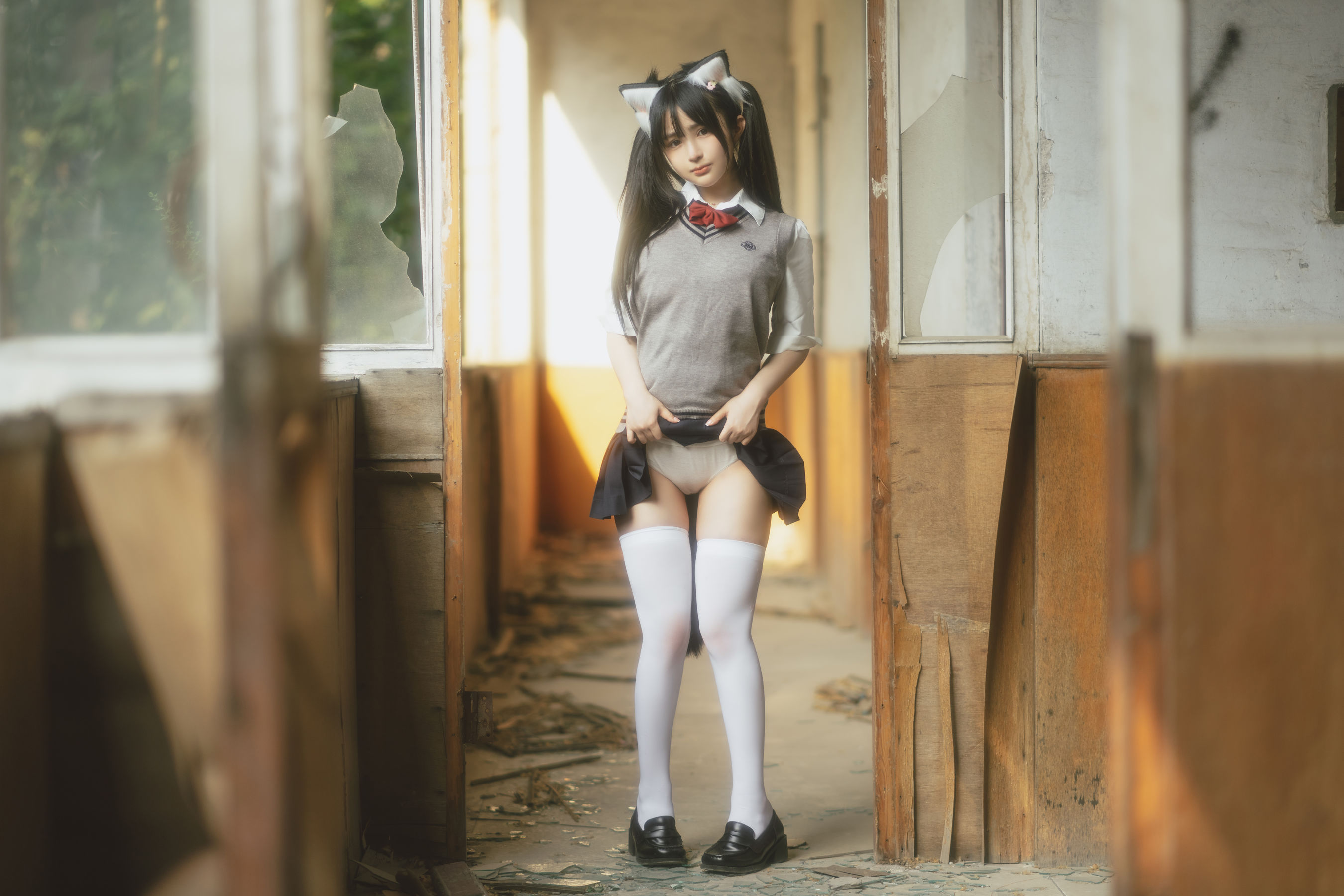 桜井宁宁 – 废墟JK Cosplay-第64张