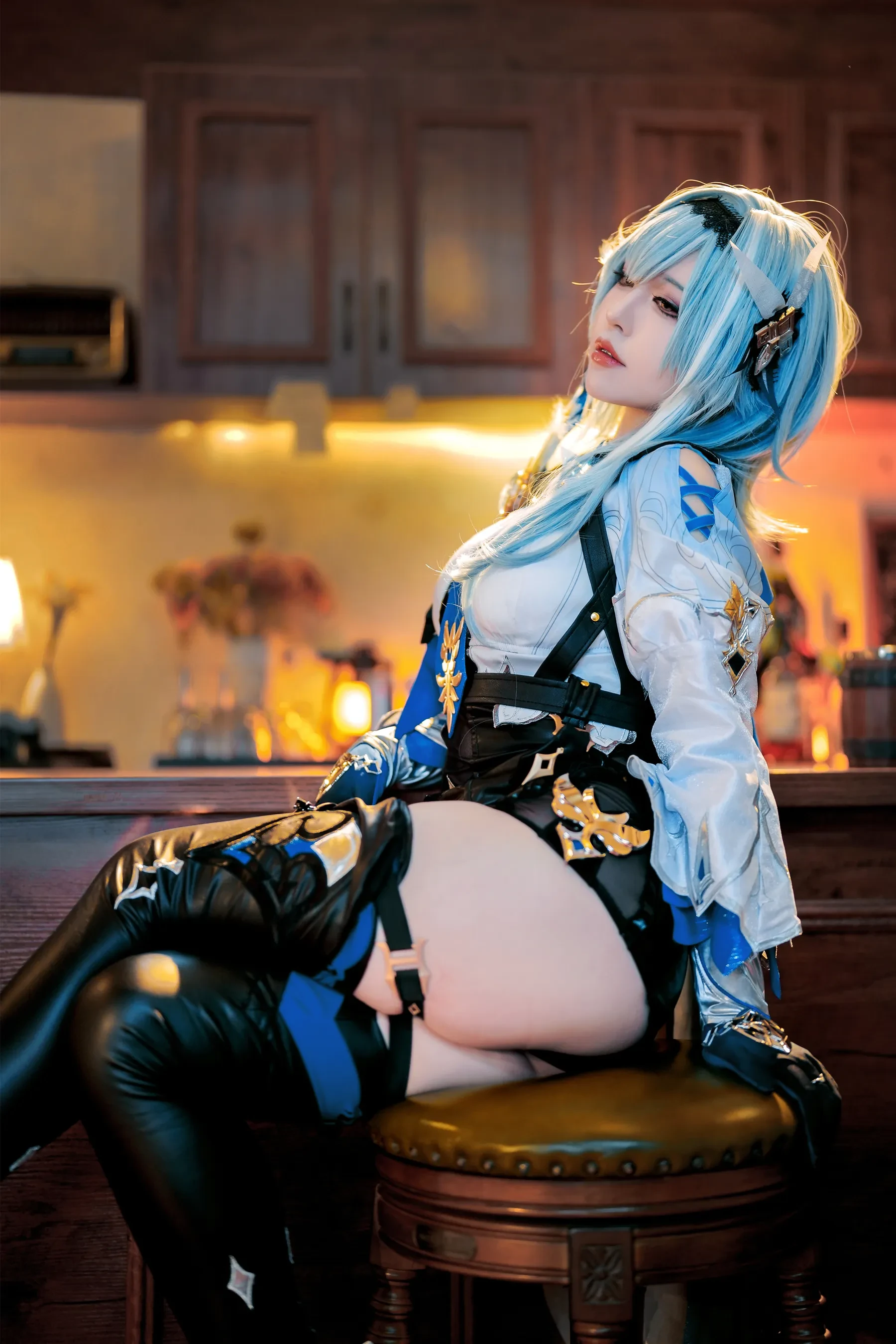 半半子 – 原神优菈 Cosplay-第44张
