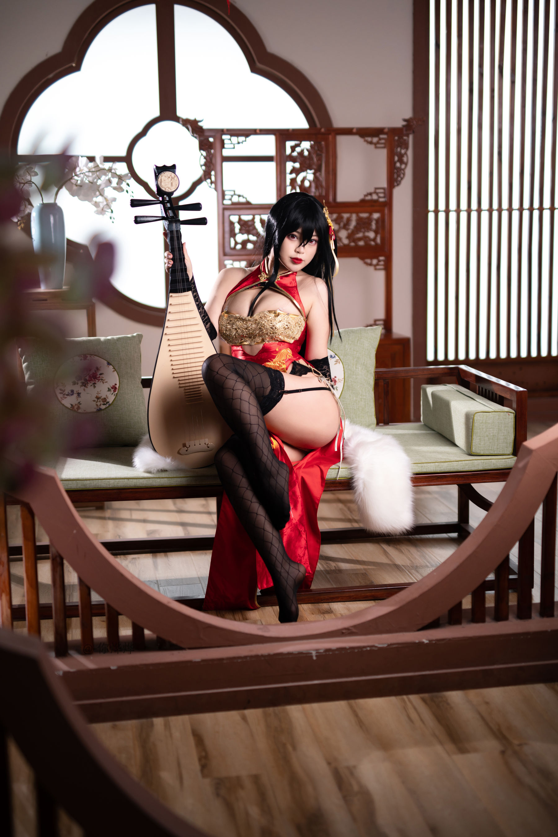 萌系小姐姐-白烨- 大凤旗袍 Cosplay-第61张