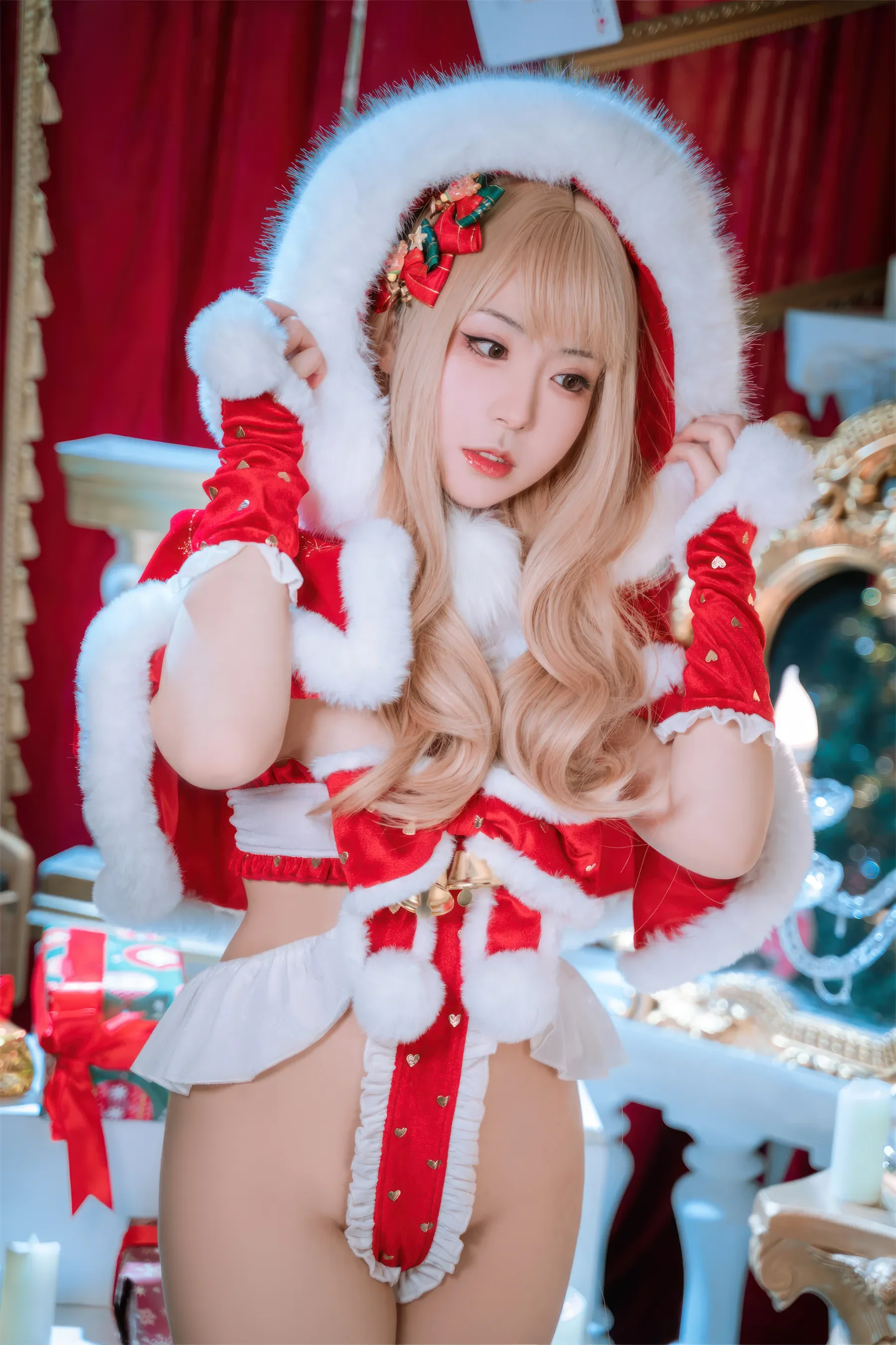 虎森森 – 圣诞精灵 Cosplay-第57张