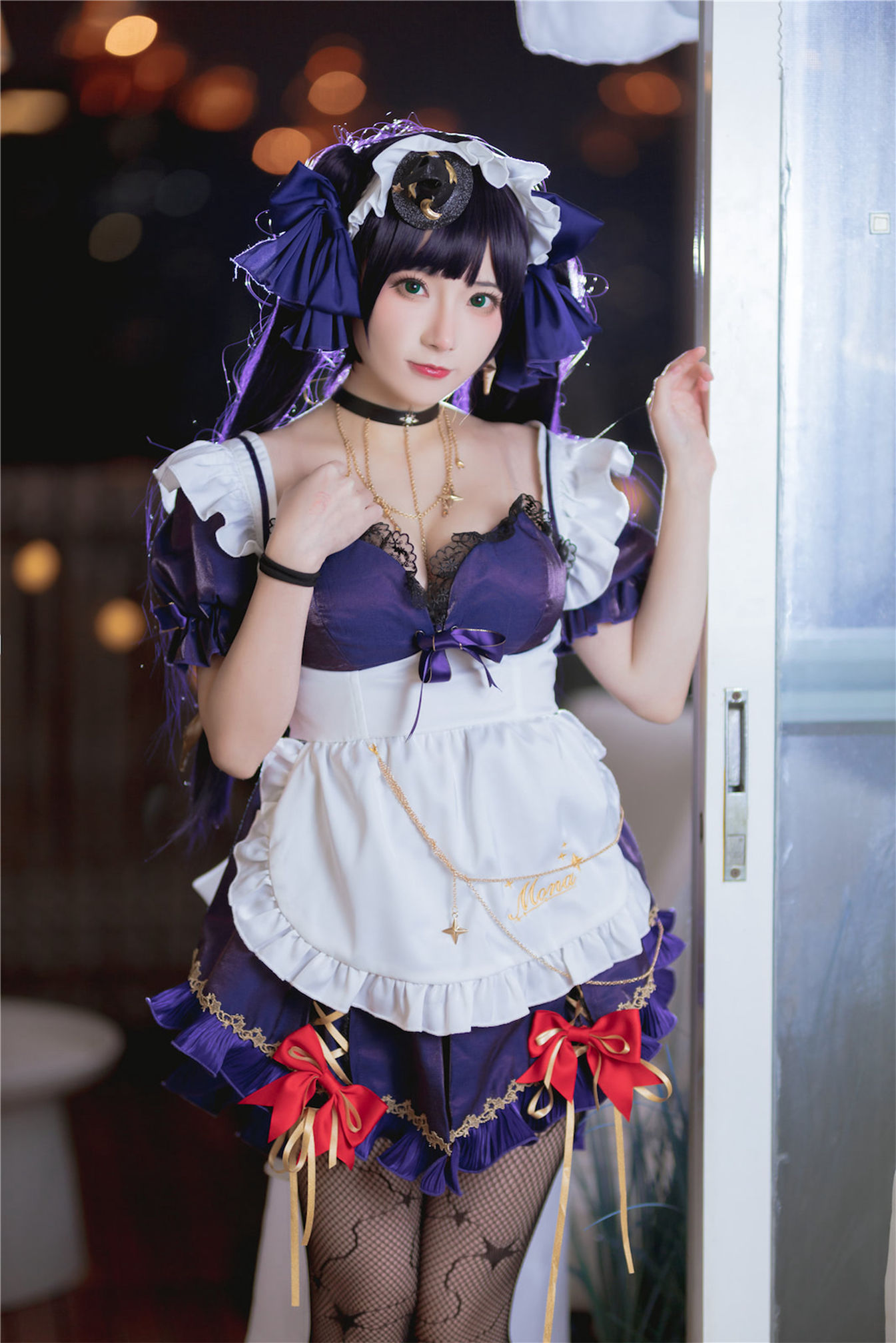 是三不是世w – 原神莫娜女仆 Cosplay-第48张