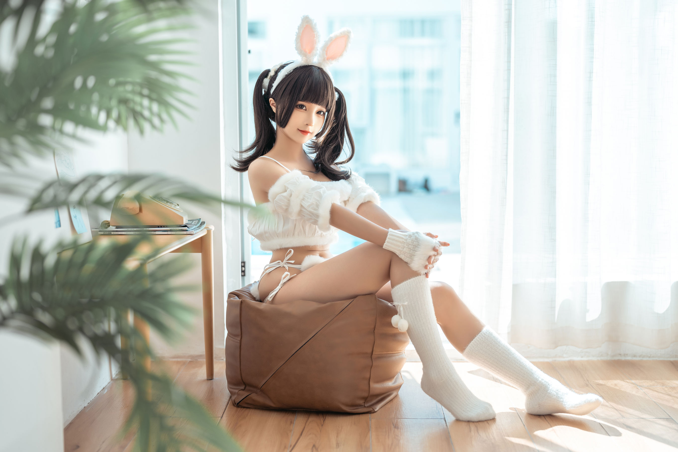 动漫博主蠢沫沫 – 绵绵兔 Cosplay-第1张