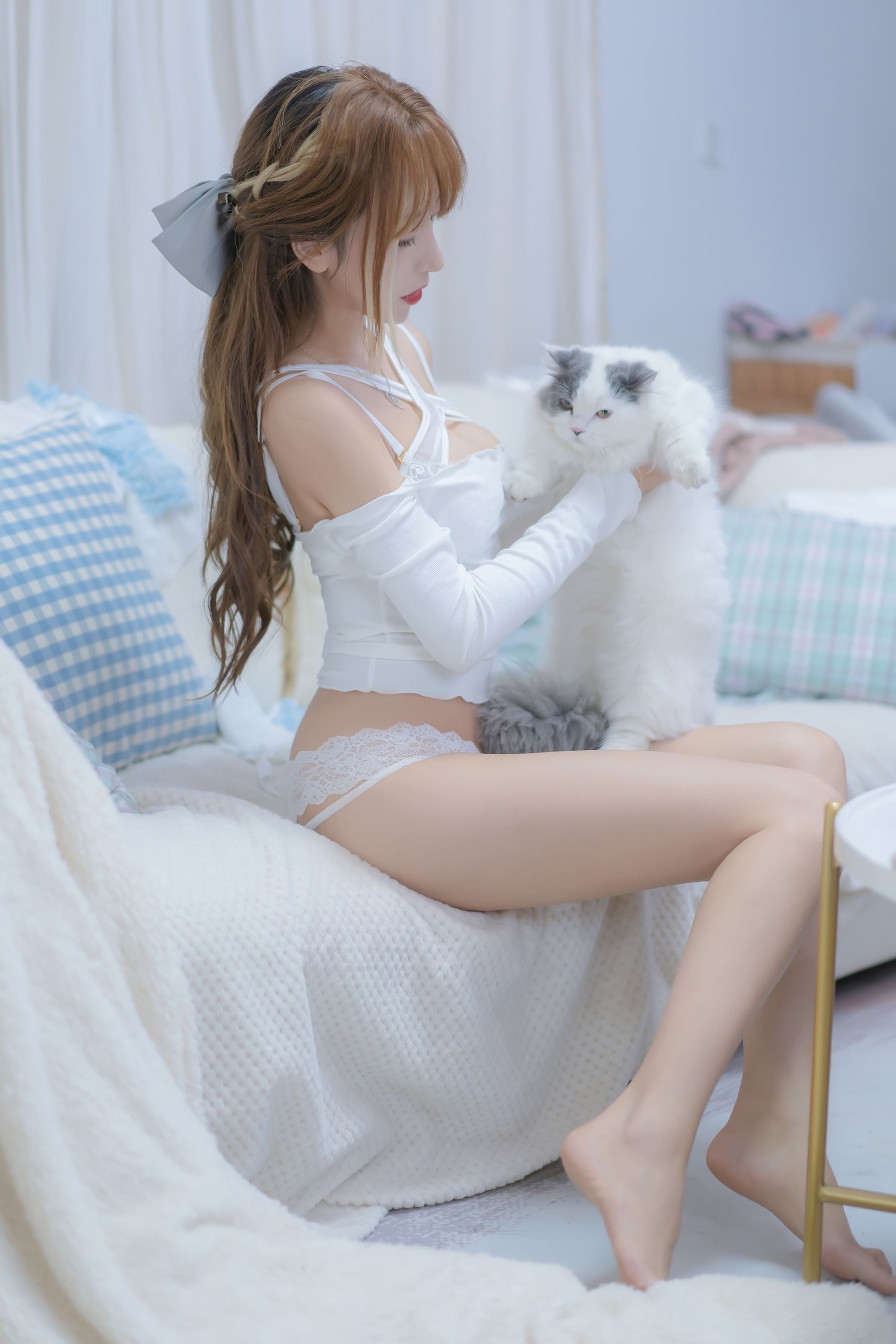斗鱼米线线sama – 我和猫 Cosplay-第85张