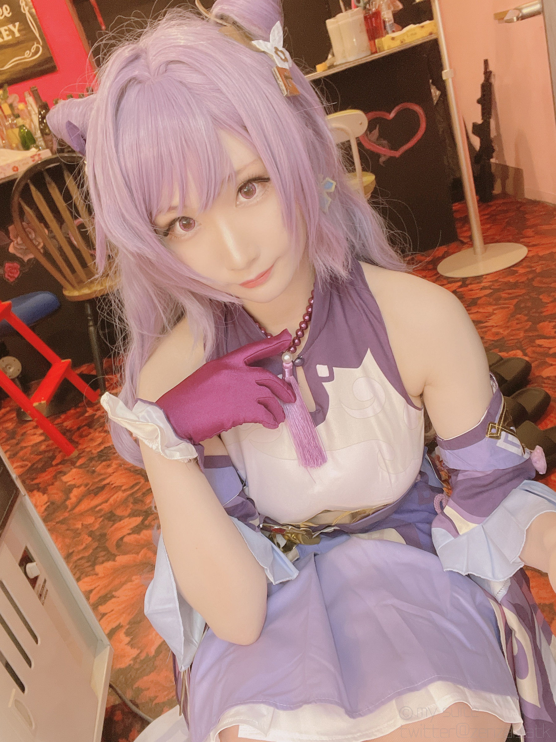 (Cosplay)[my suite] Atsuki あつき – Keqing 刻晴 (Genshin Impact) Cosplay-第17张