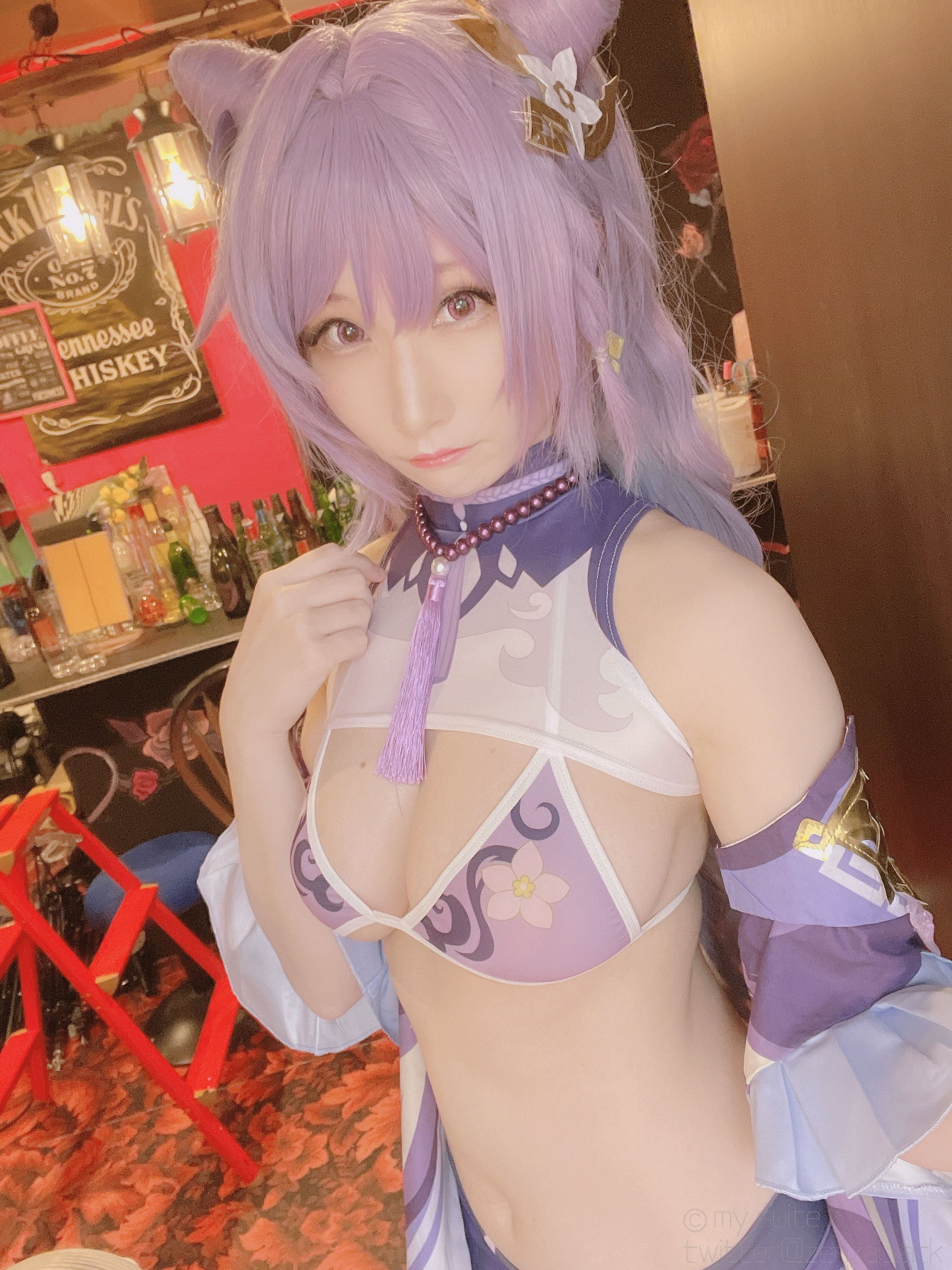 (Cosplay)[my suite] Atsuki あつき – Keqing 刻晴 (Genshin Impact) Cosplay-第34张