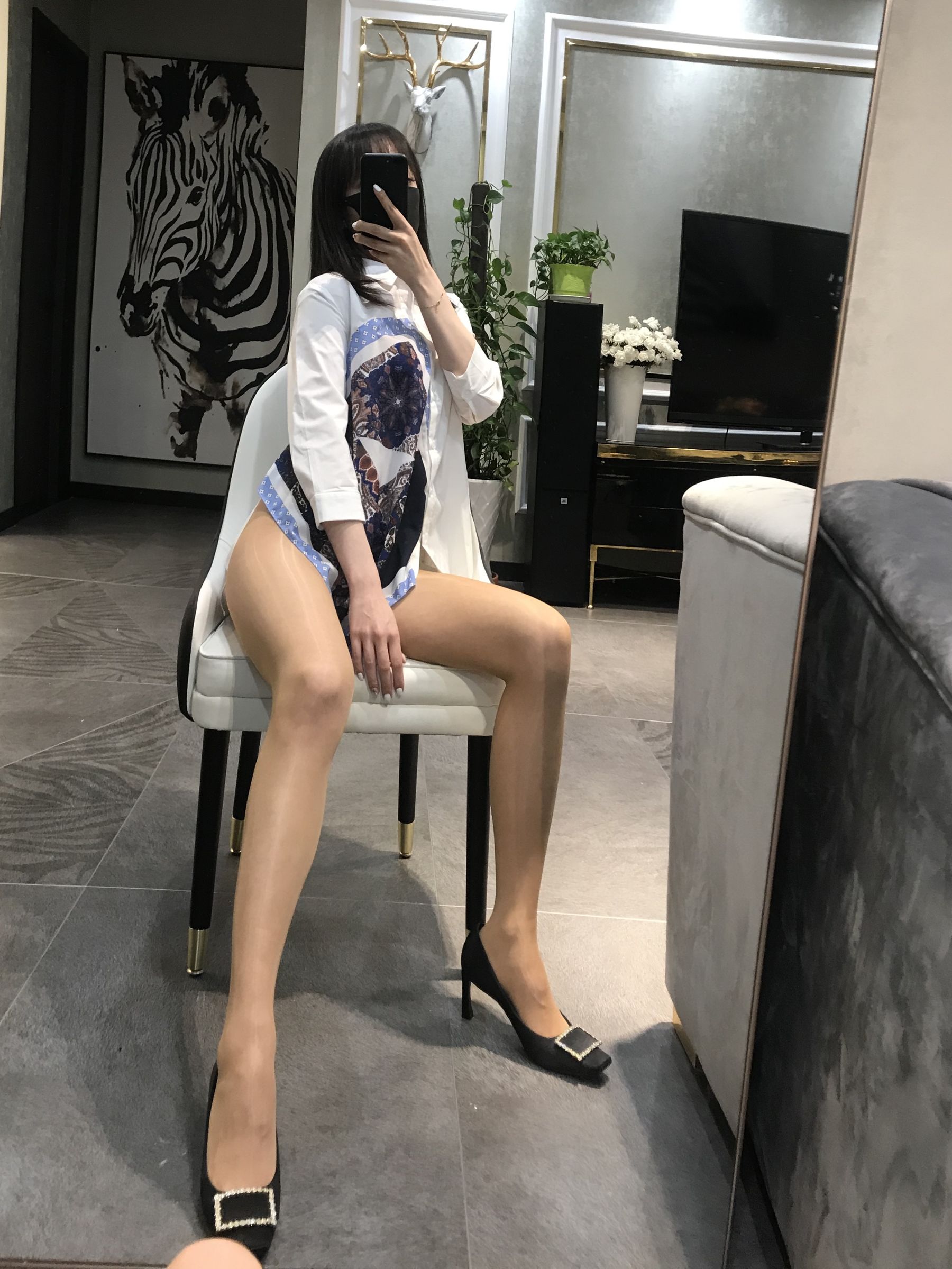 丝足博主麋鹿_Monroe 2020.04.29 肉色亮丝 Cosplay-第11张