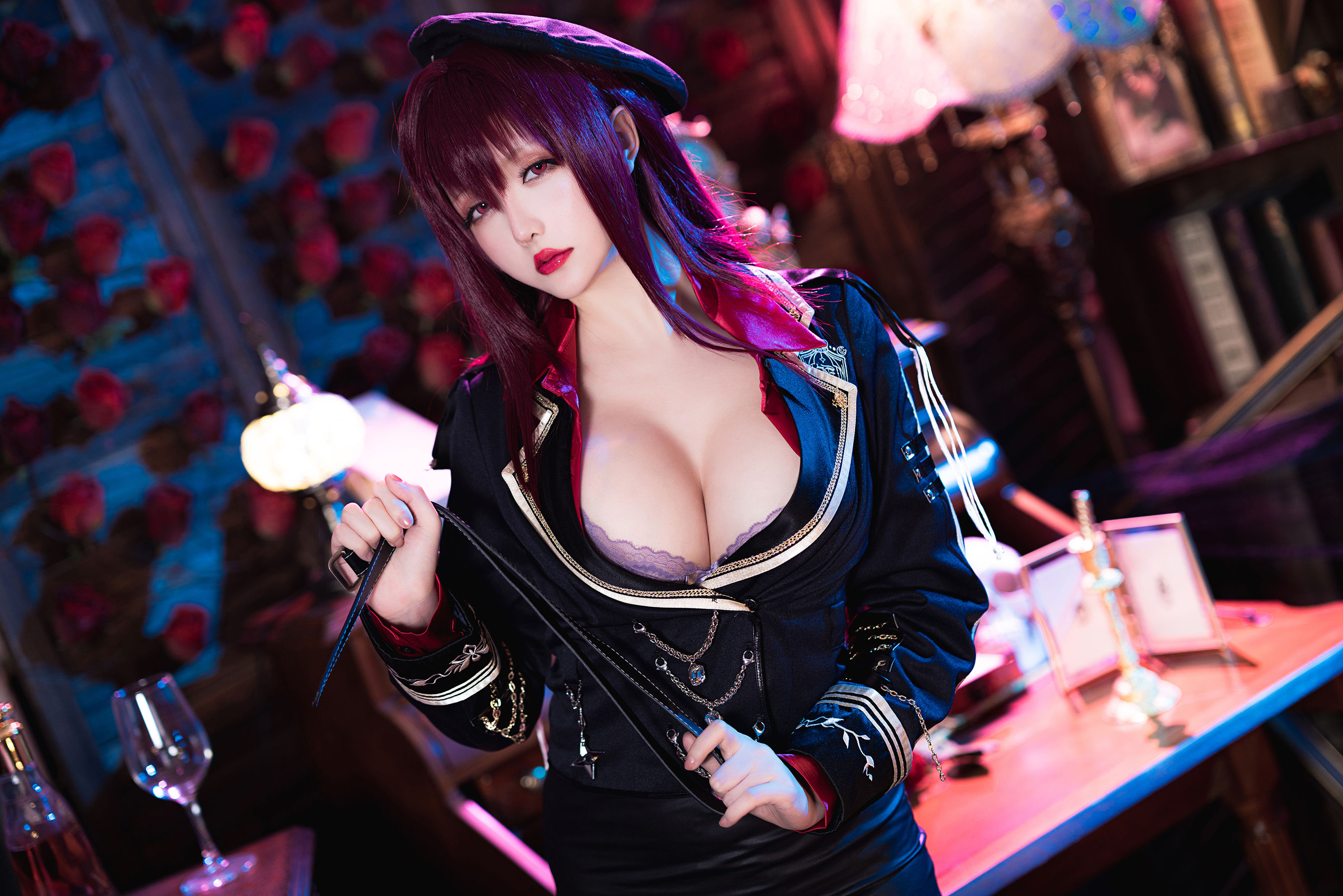 Coser小姐姐星之迟迟 – 斯卡哈-真红教枪 Cosplay-第17张