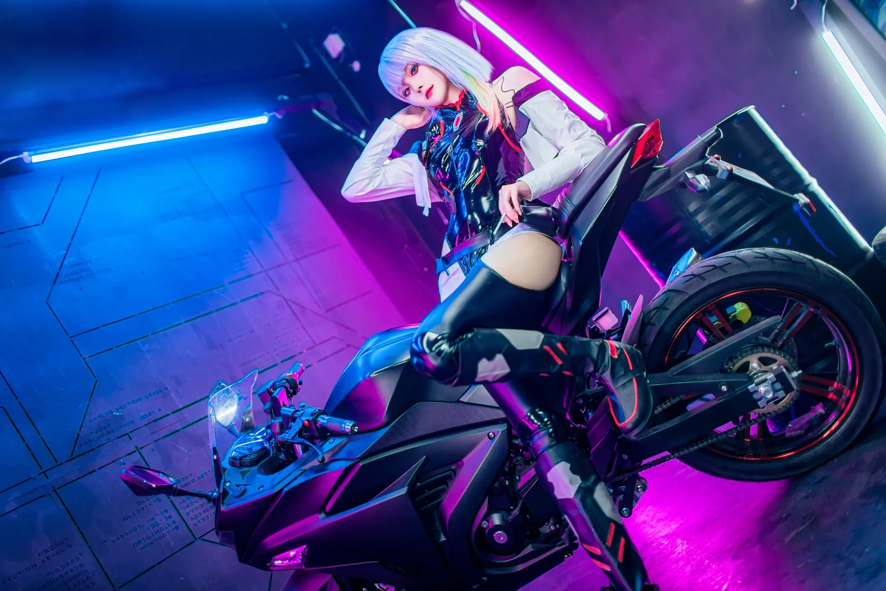 Natsuko夏夏子 – 赛博朋克边缘行者Lucy Cosplay-第58张