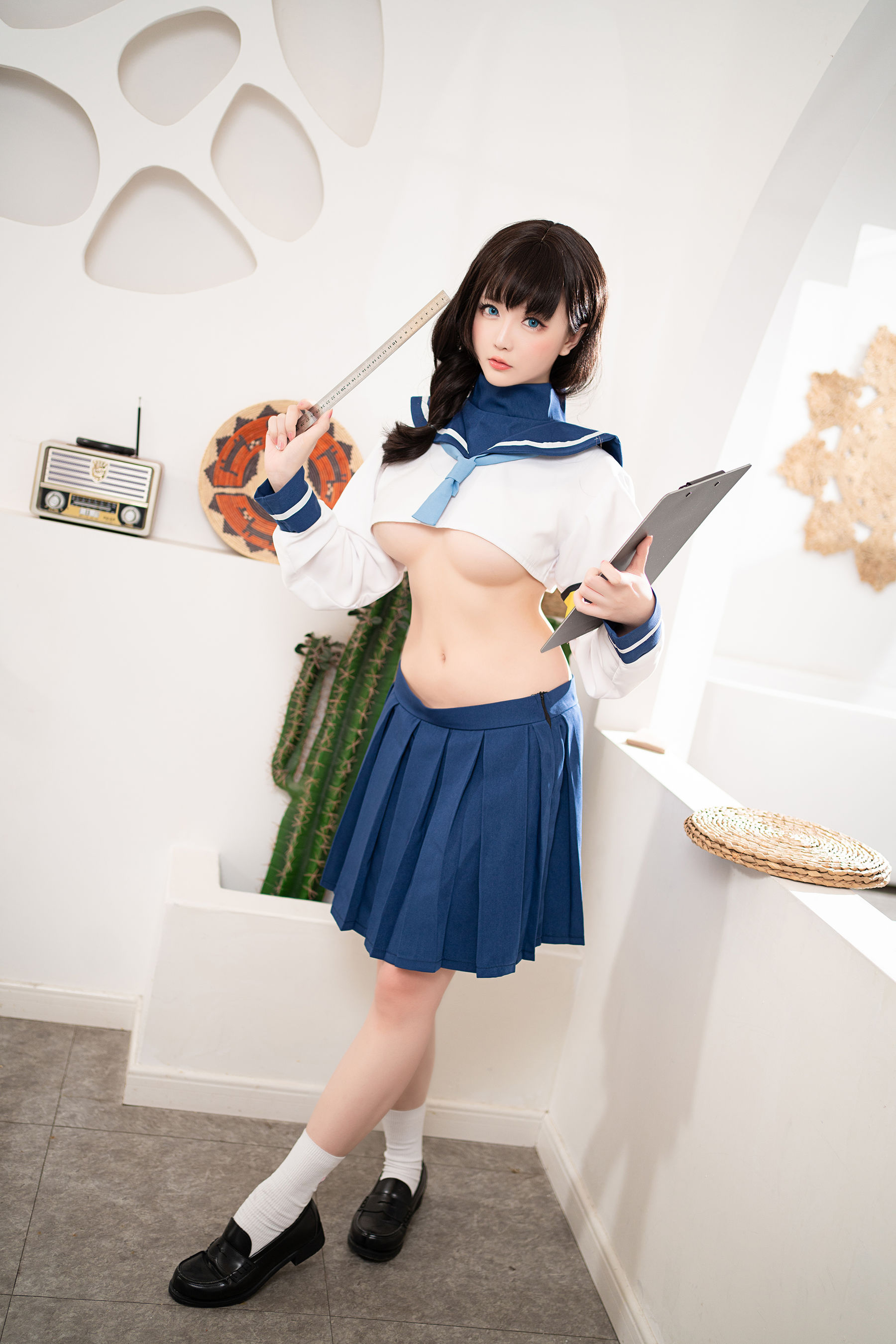 Coser小姐姐星之迟迟 – 风纪委员 Cosplay-第16张