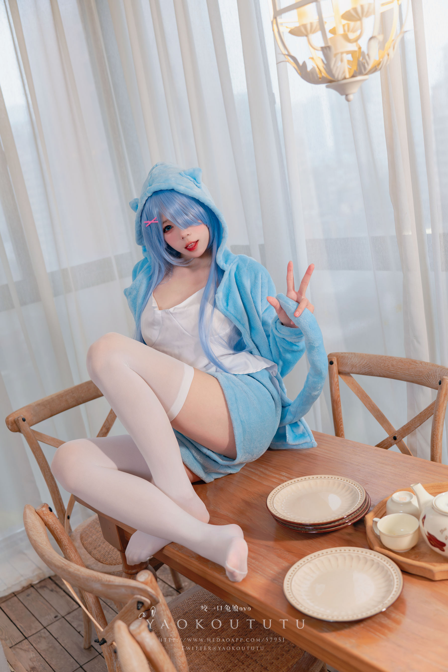 咬一口兔娘 – 蕾姆喵喵 Cosplay-第49张