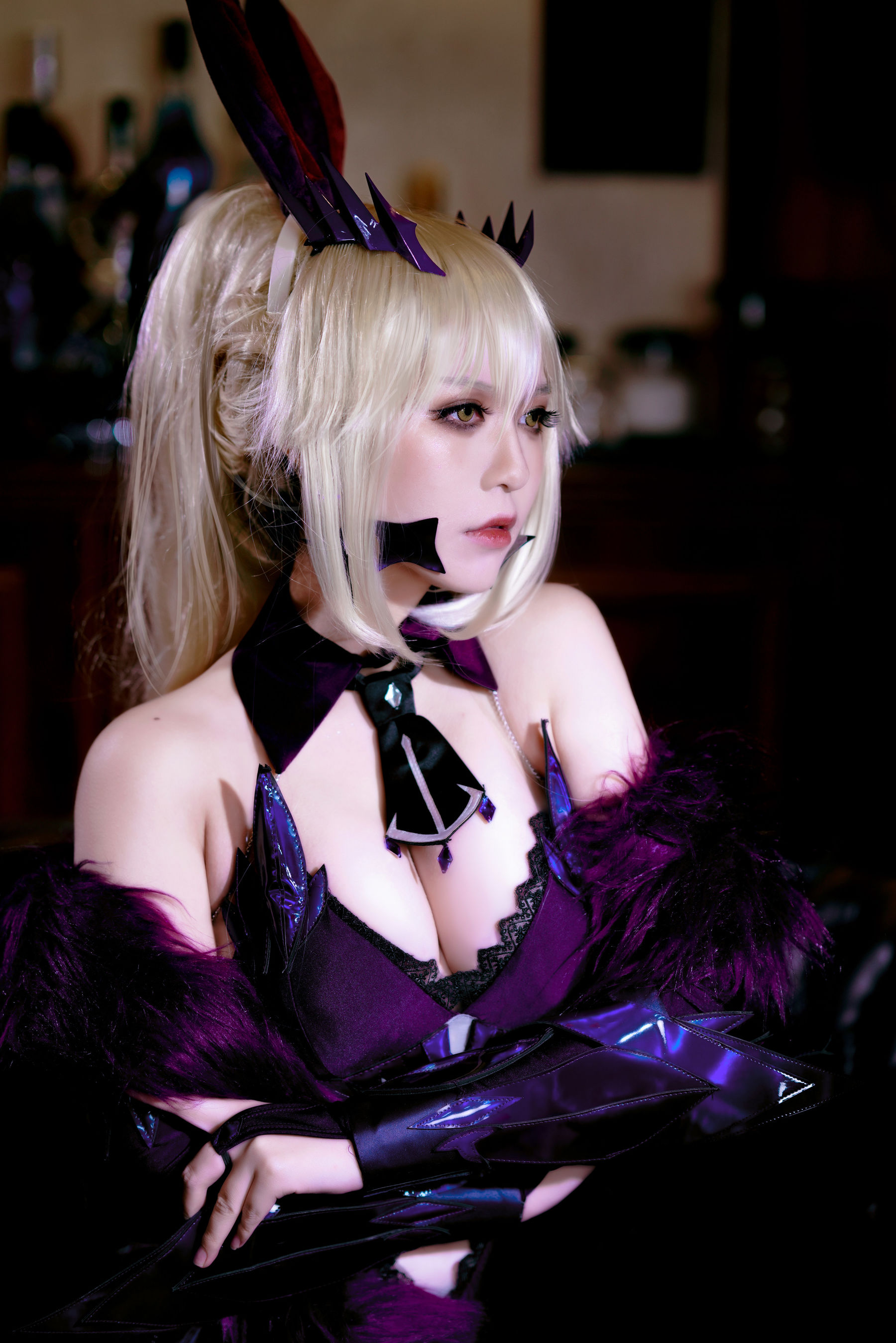 半半子 – LancerAlter Bunny Cosplay-第13张