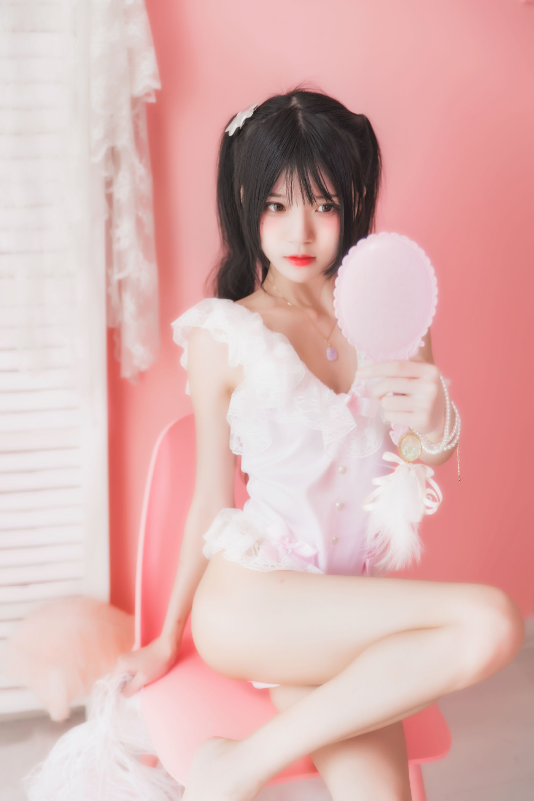 桜桃喵 冬眠系列 粉色浴缸 Cosplay-第2张