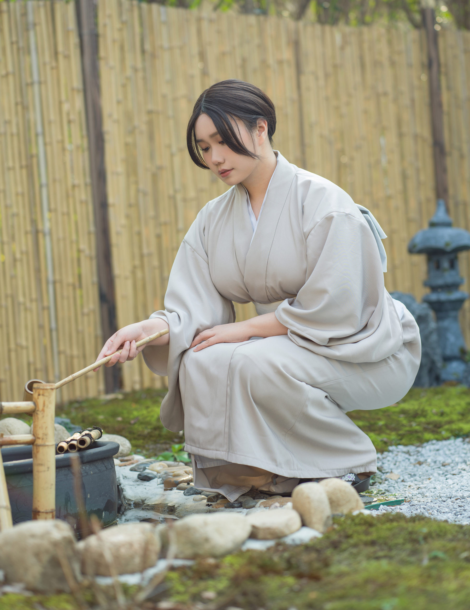 麻花麻花酱 – 兽耳和服 Cosplay-第11张