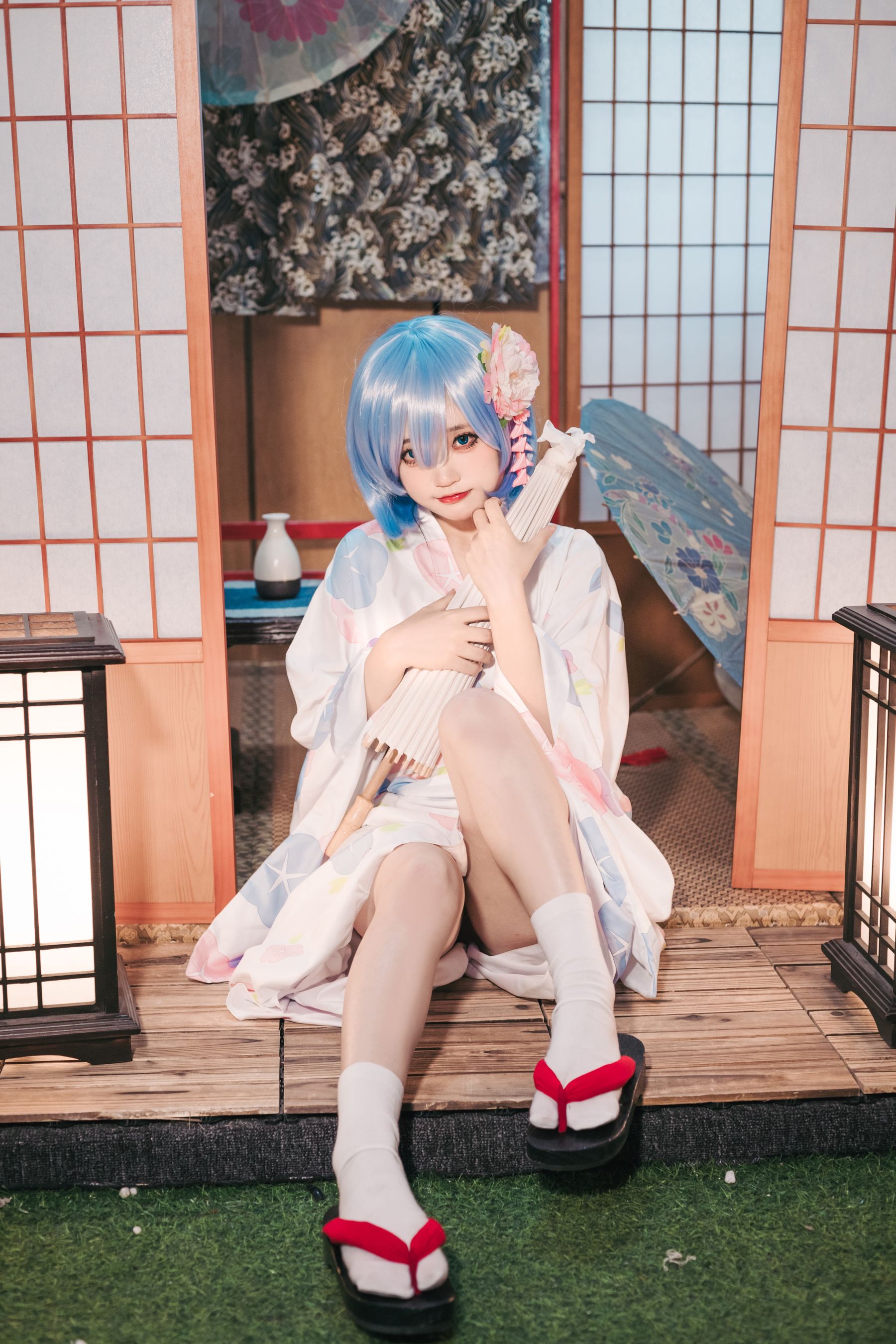 神沢永莉 – 蕾姆和风 Cosplay-第6张