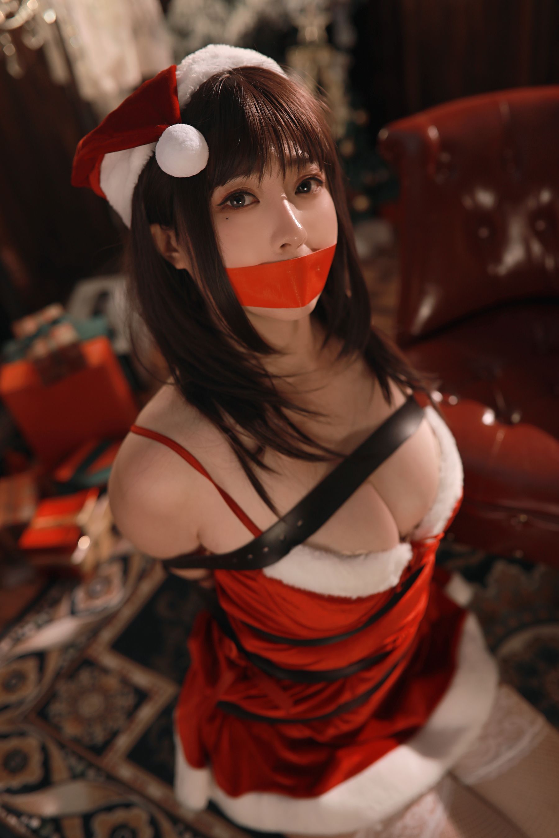 小容仔咕咕咕 – 圣诞礼物×捆绑 Cosplay-第38张