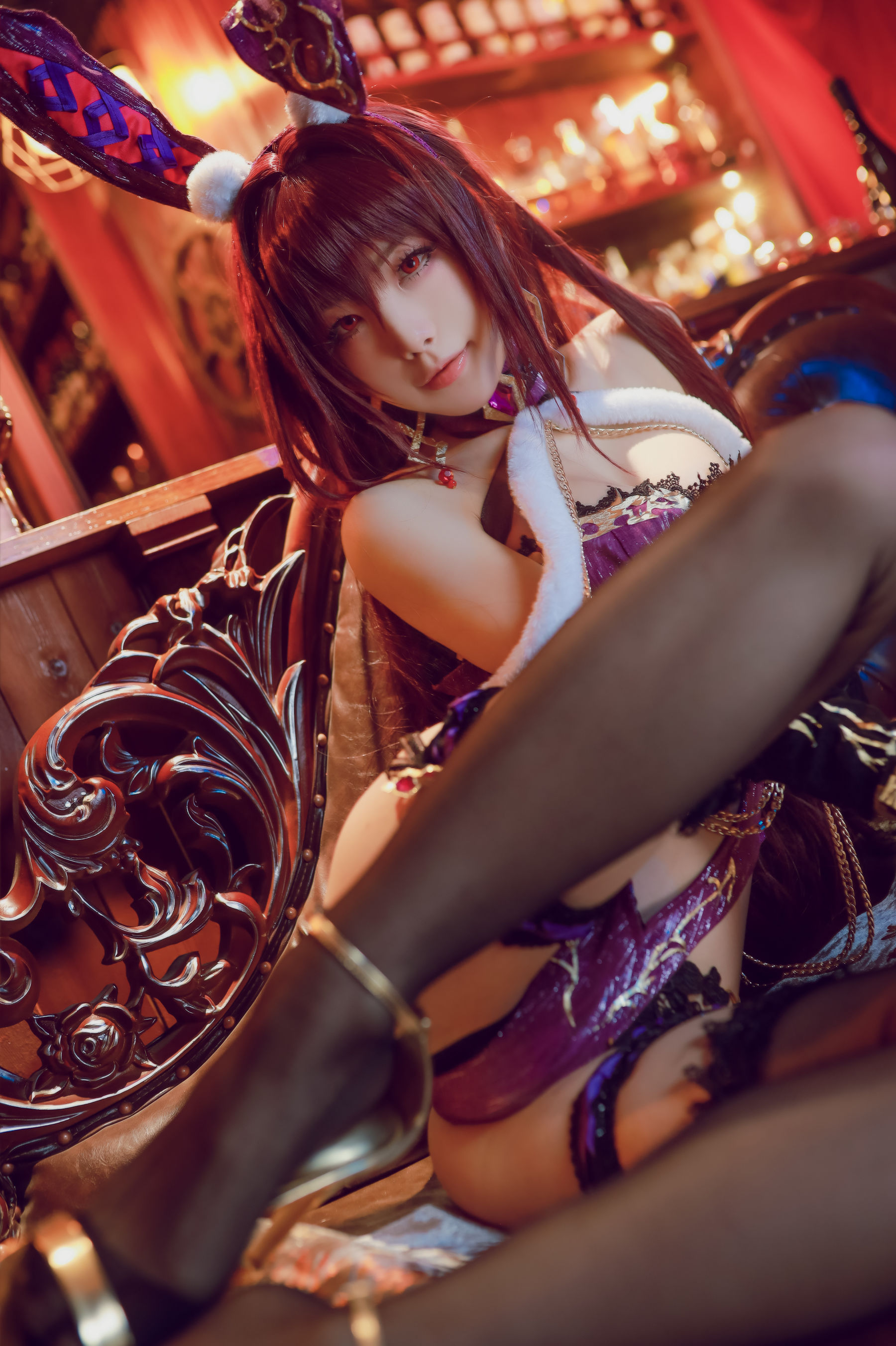 [Cosplay写真] 动漫博主水淼aqua – 斯卡哈 Cosplay-第47张