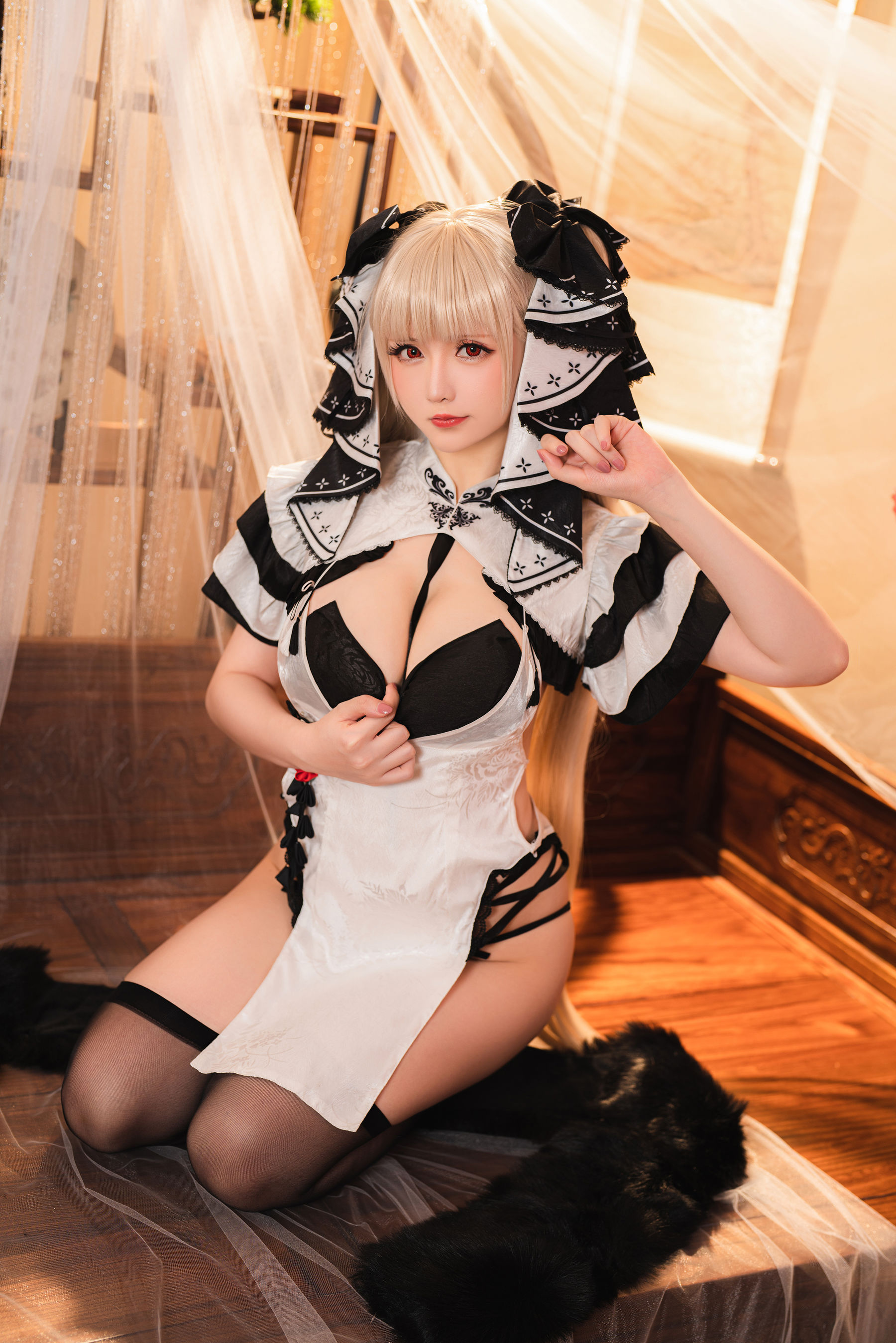 Coser小姐姐星之迟迟 – 可畏旗袍 Cosplay-第45张
