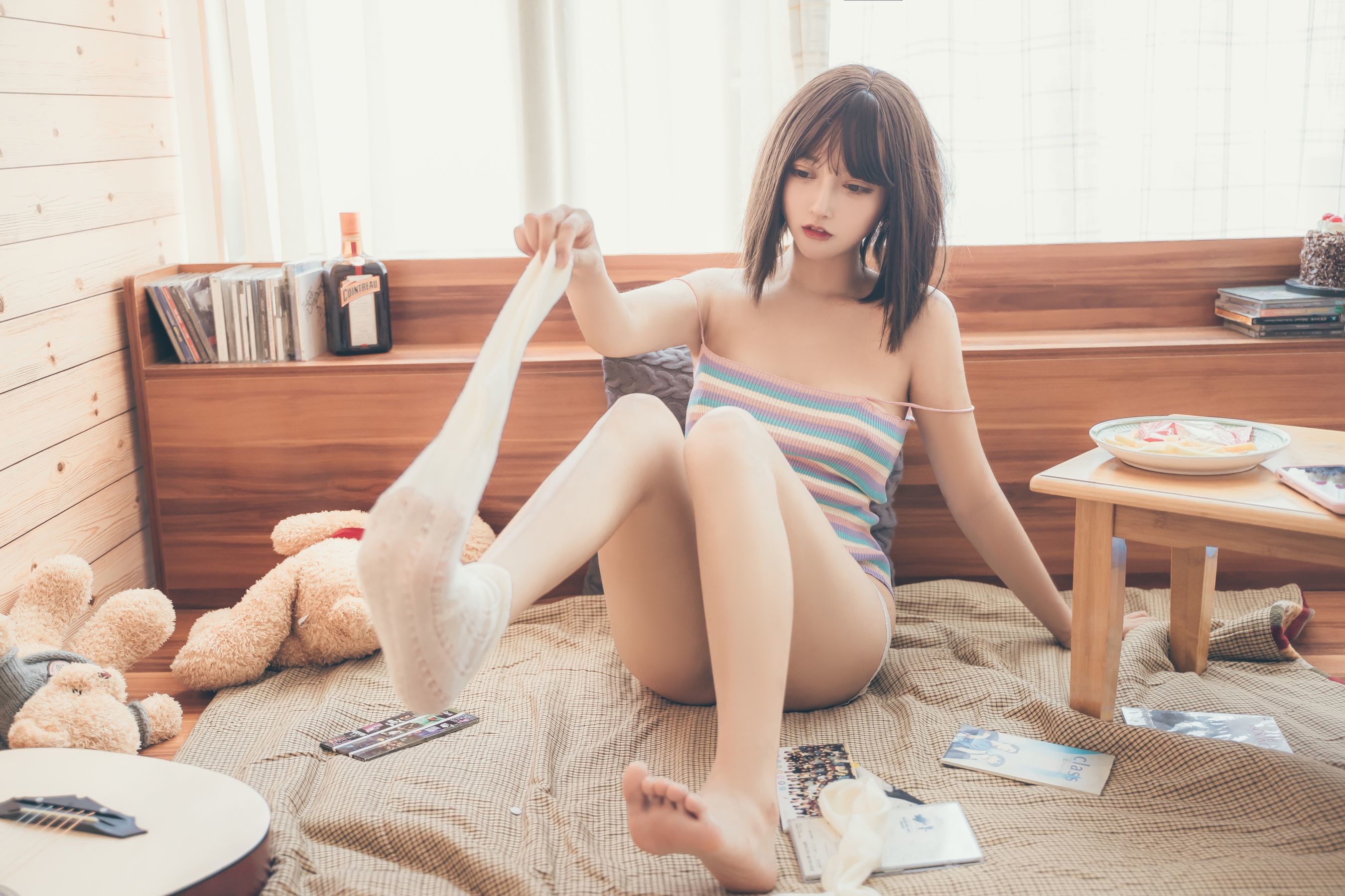 斗鱼米线线sama写真 复古性感 Cosplay-第8张