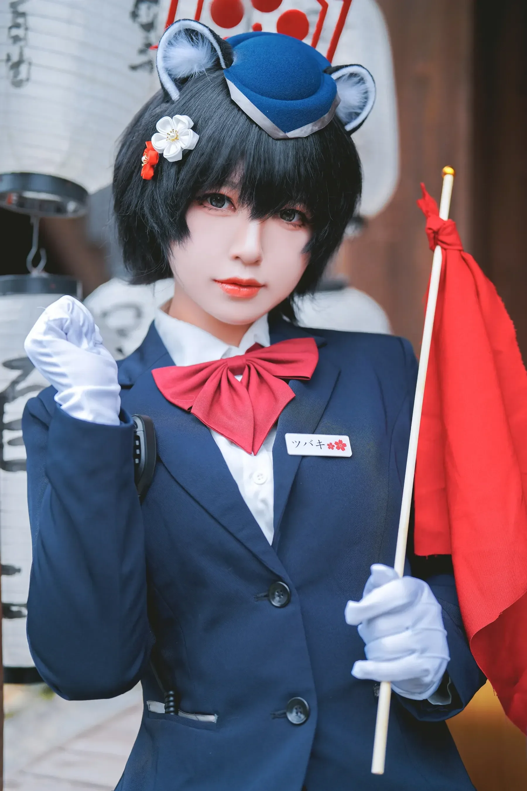 半半子 – ガイド春日ツバキ Cosplay-第8张