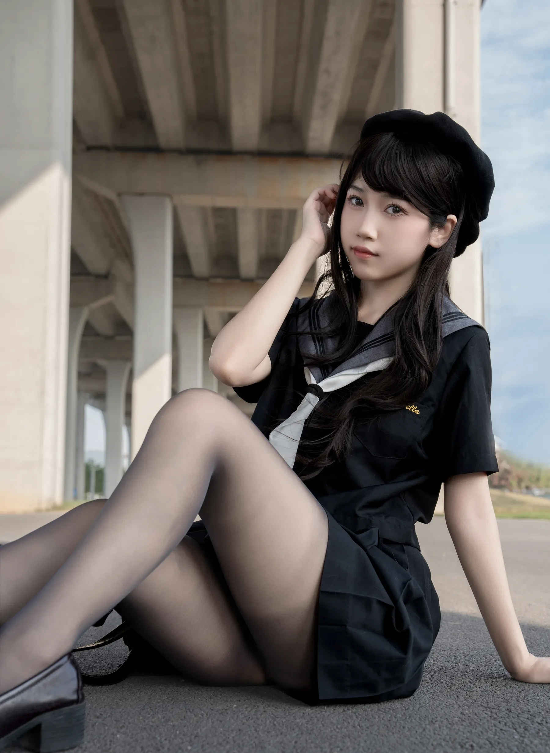 不呆猫 – 放课后野外JK Cosplay-第70张