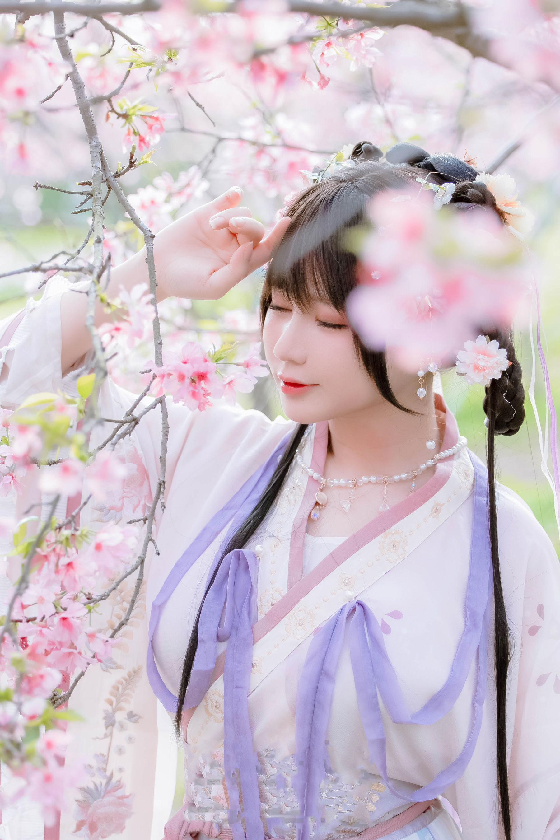 萌妹子Nyako喵子 – 樱花汉服 花神祈愿 Cosplay-第45张