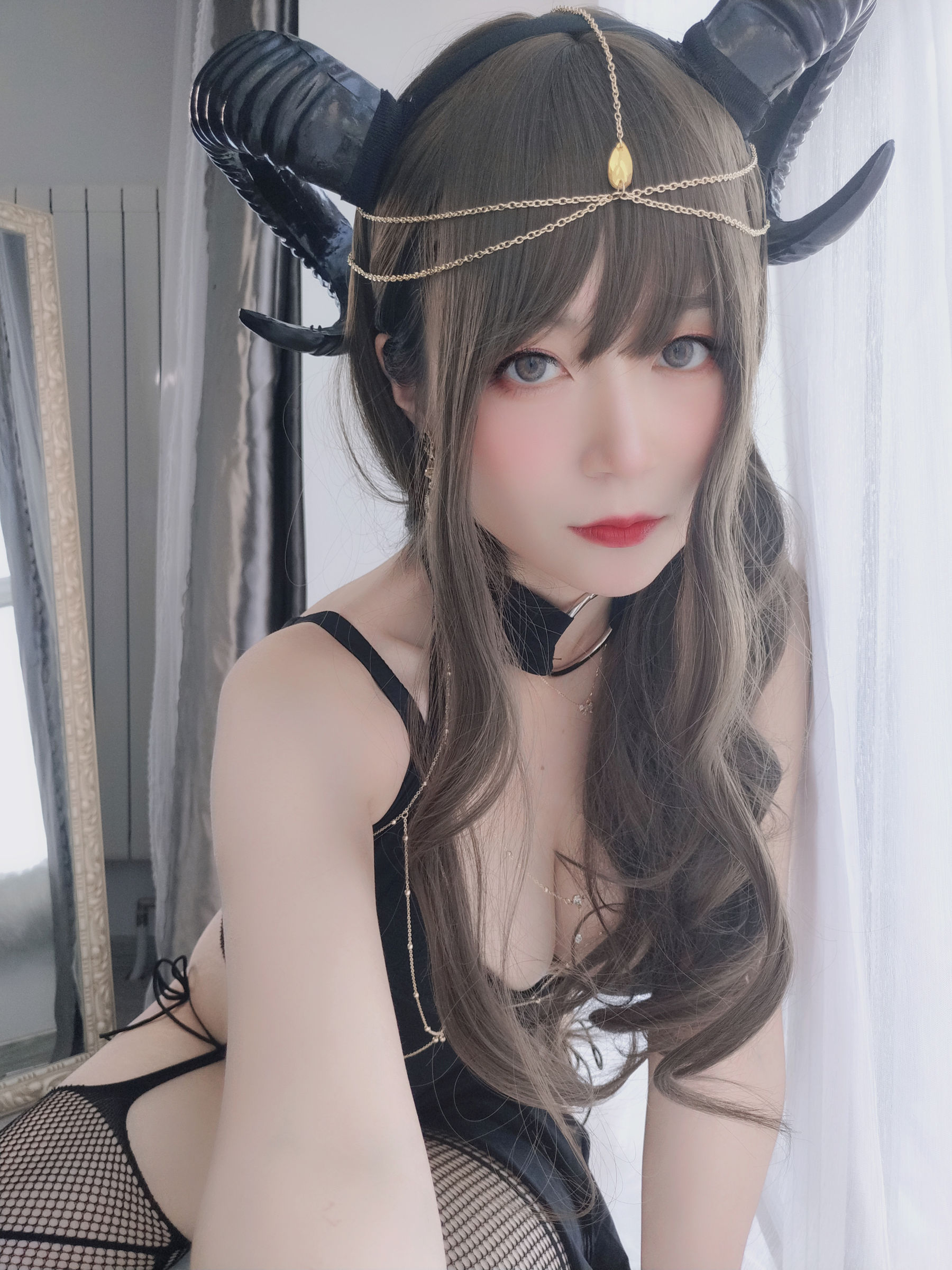 Coser小姐姐白银 黑山魅魔 Cosplay-第37张