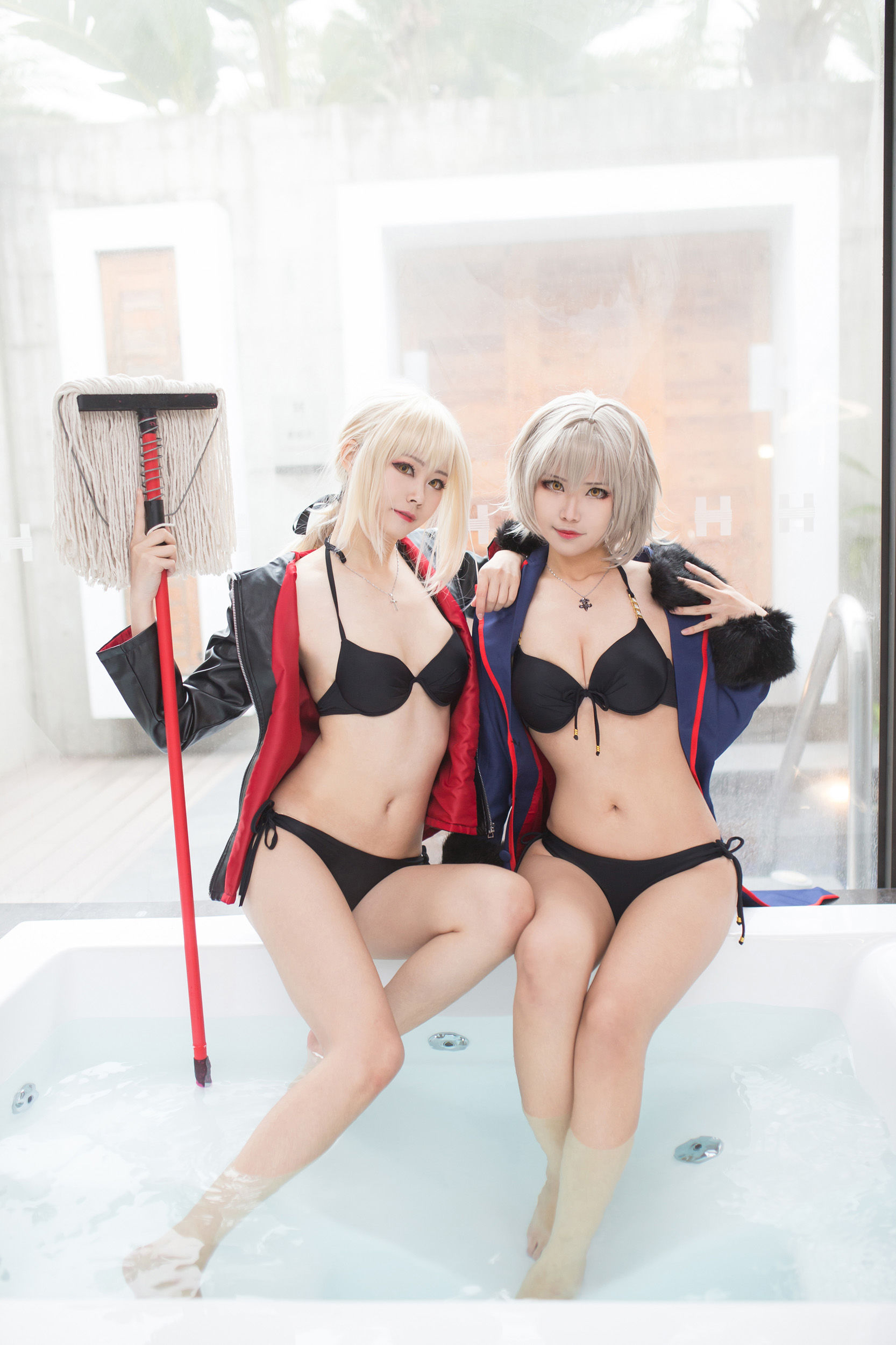 Coser萱-KaYa – 黑贞 黑呆毛下着 Cosplay-第18张