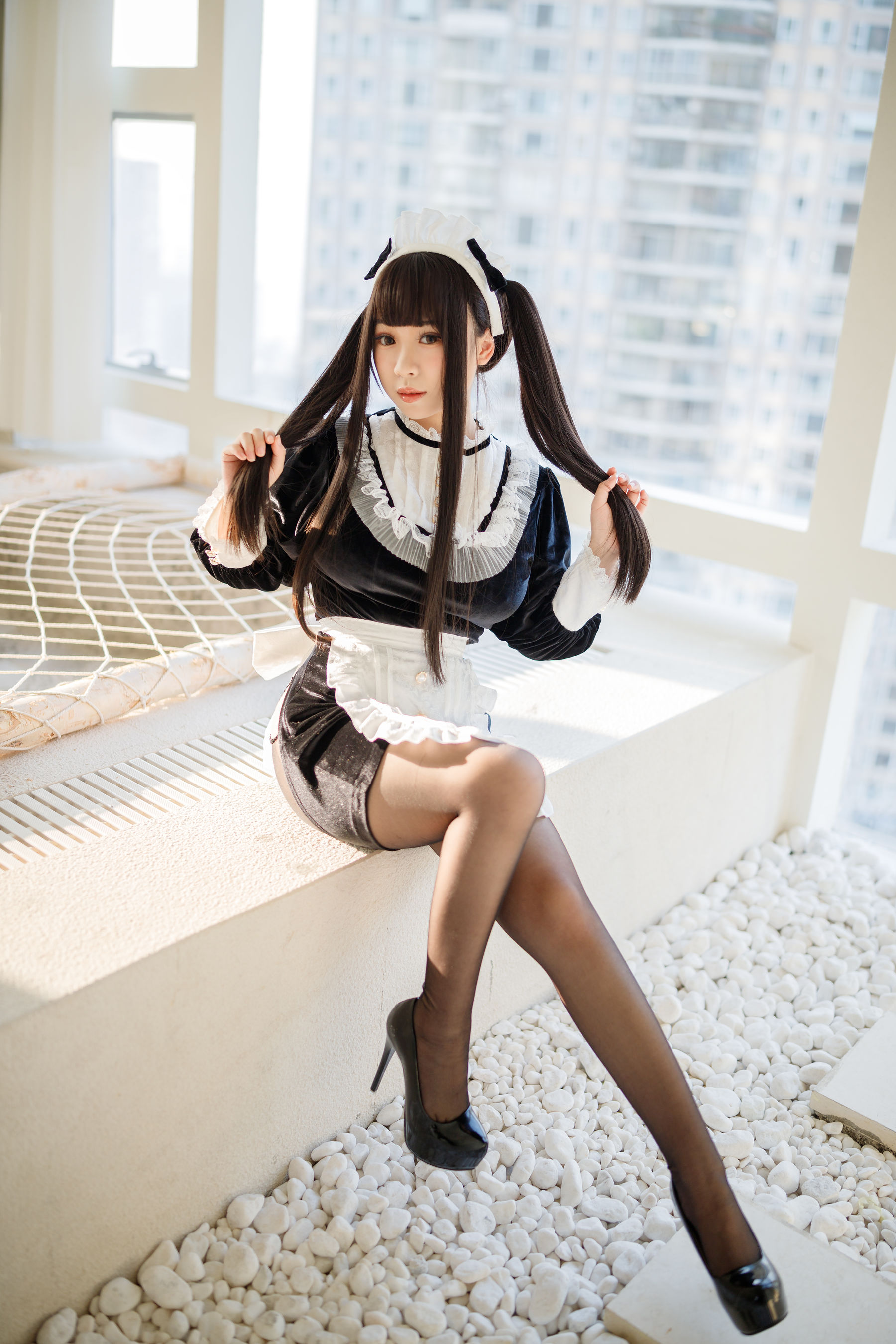 胡桃猫Kurumineko – 更衣女仆 Cosplay-第66张