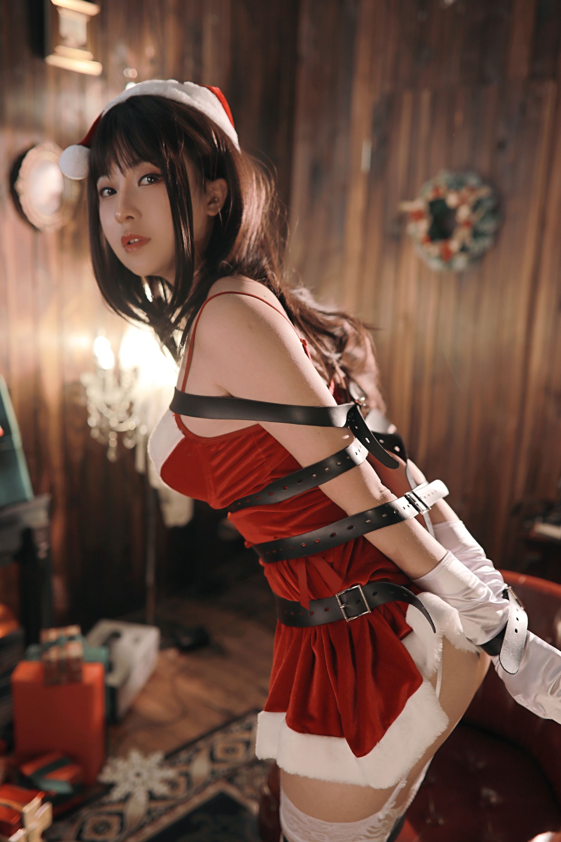 小容仔咕咕咕 – 圣诞礼物×捆绑 Cosplay-第25张
