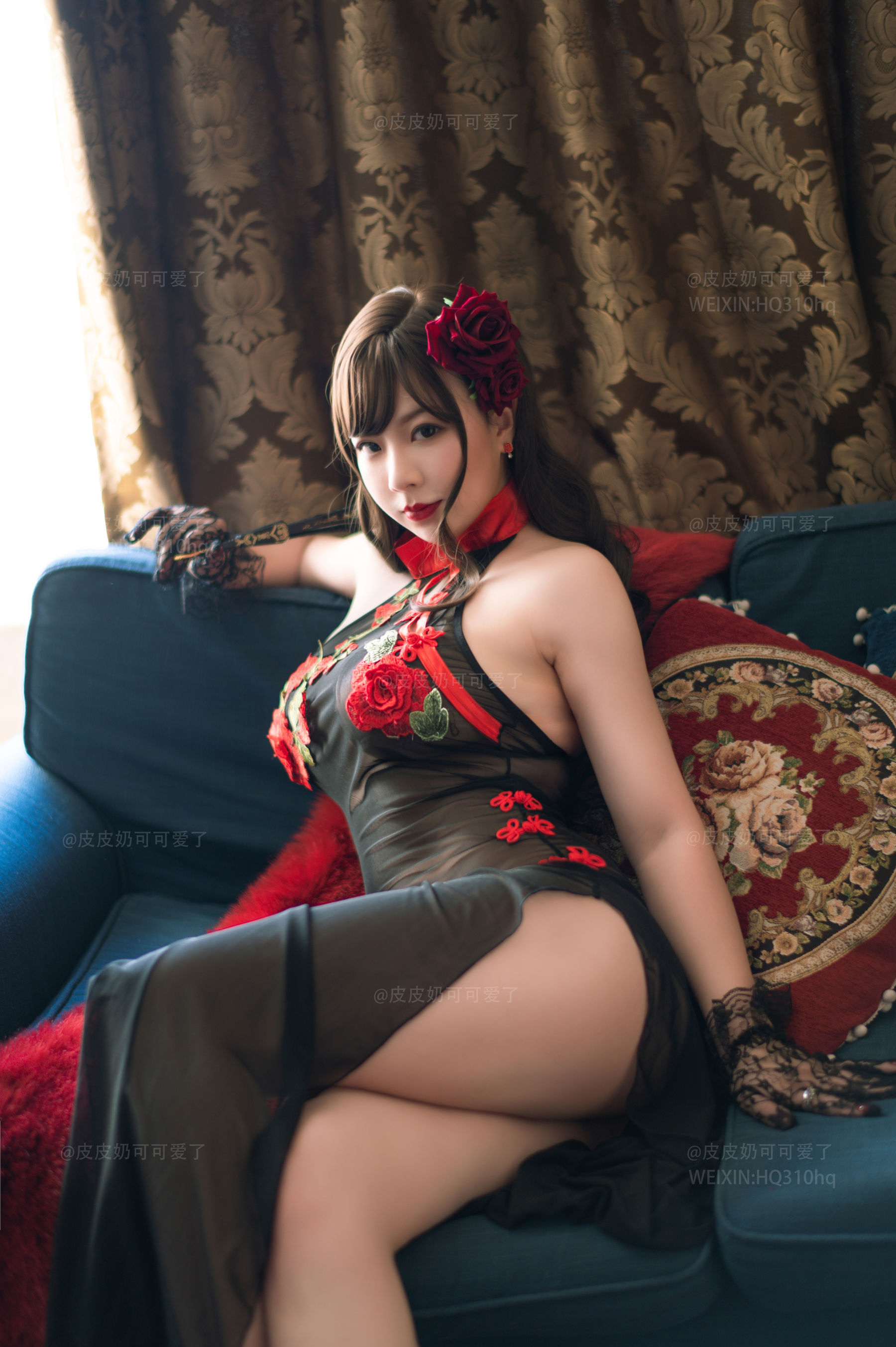 皮皮奶可可爱了啦 玫瑰 Cosplay-第36张