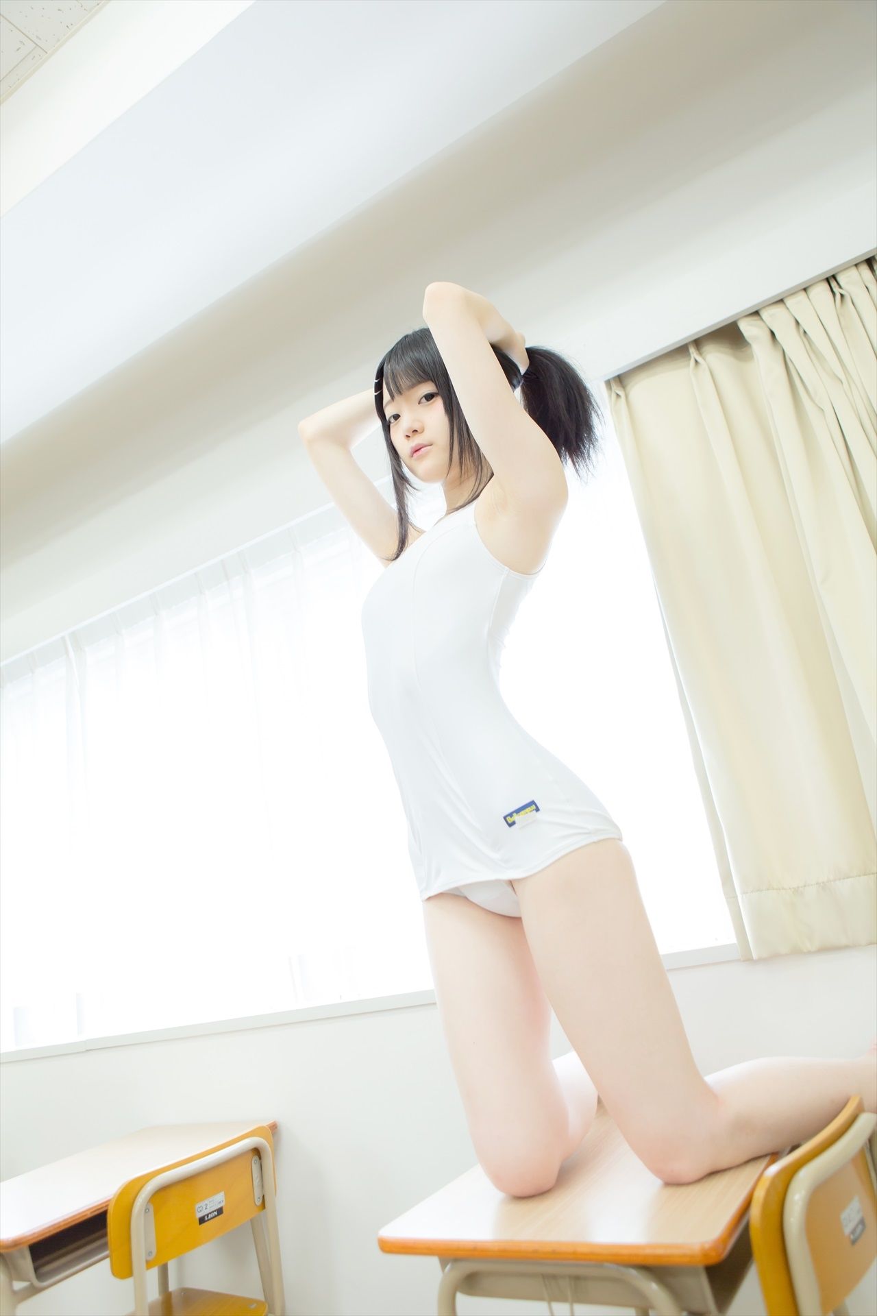 [まきろん。]君夏 – 君と僕の夏休み 白スク Cosplay-第8张
