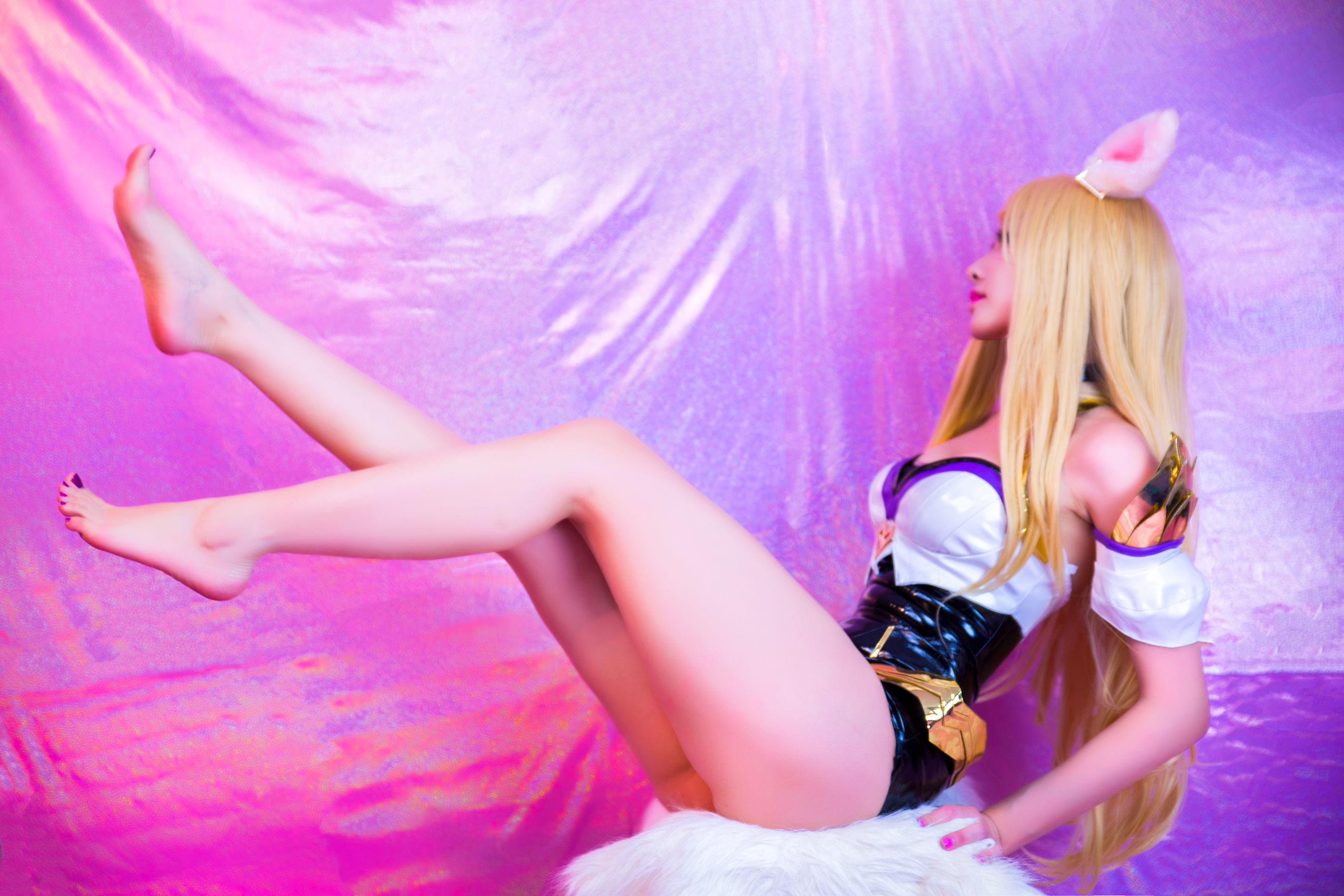 MisswarmJ – KDA Ahri (League of Legends) Cosplay-第10张
