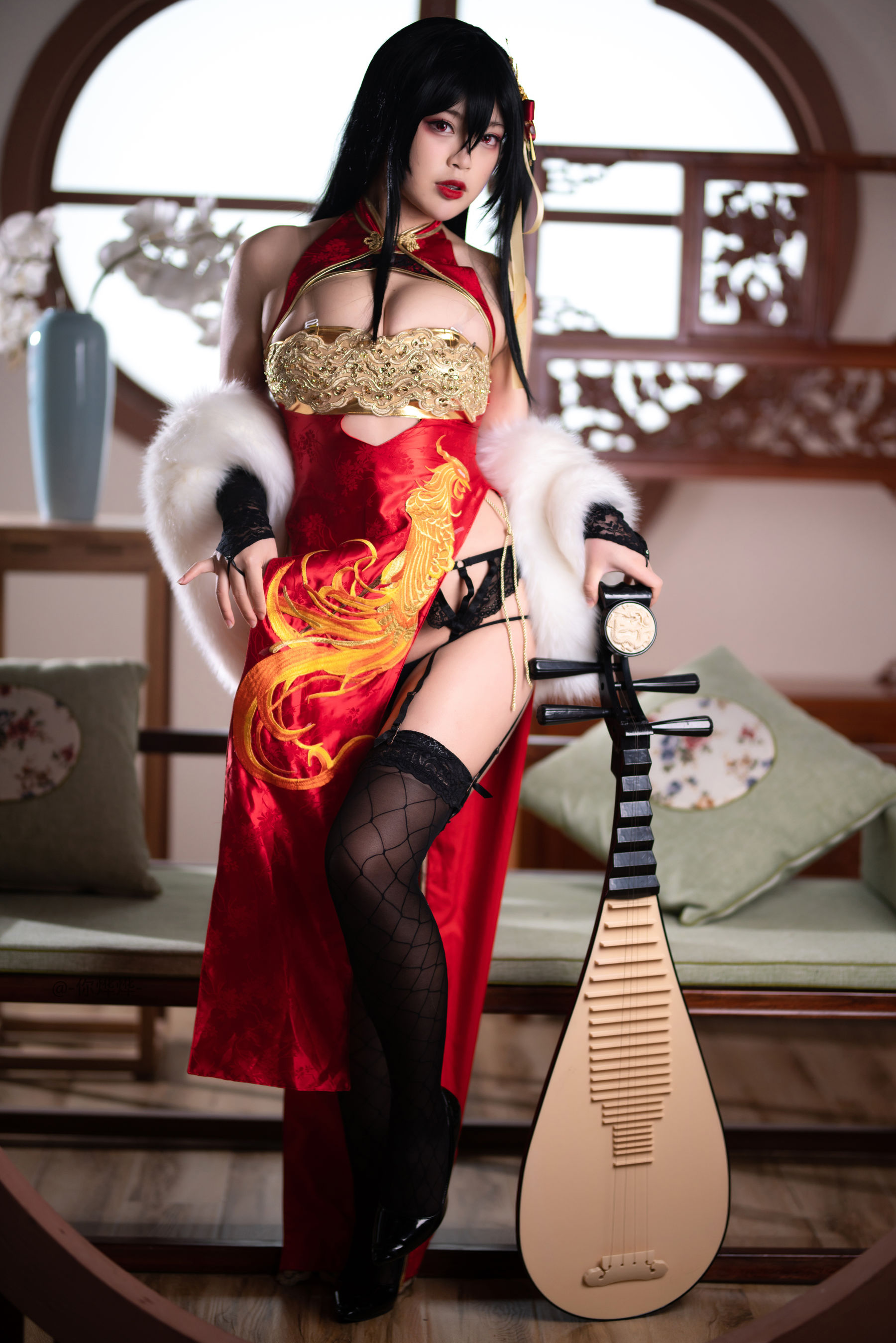 萌系小姐姐-白烨- 大凤旗袍 Cosplay-第25张