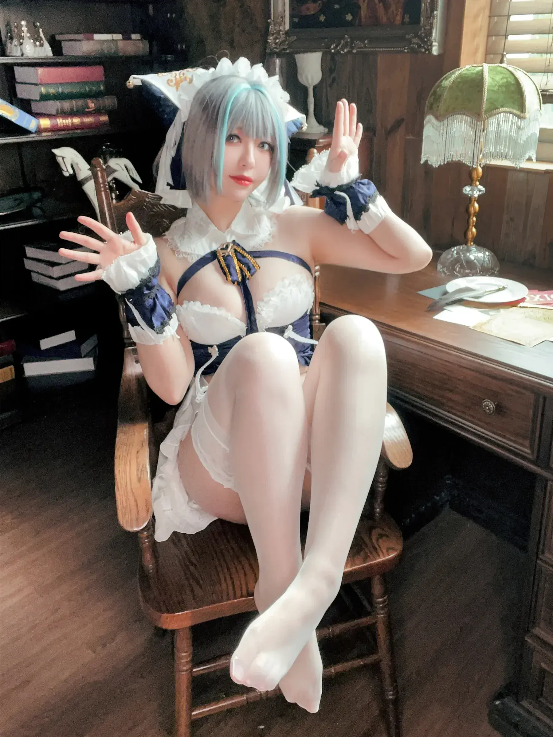 半半子 – 碧蓝航线 柴郡抱枕 Cosplay-第2张