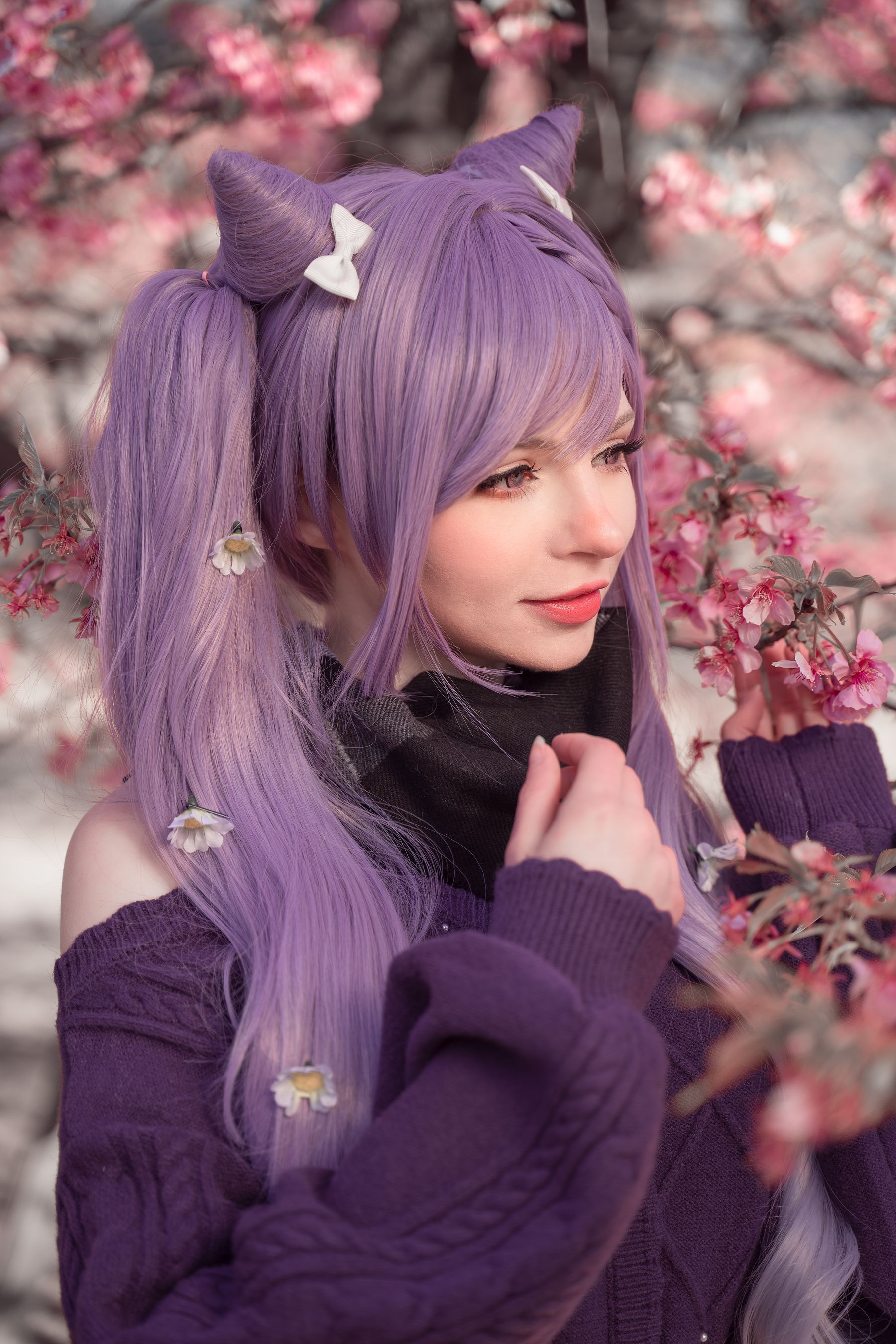 Peach milky – Keqing Genshin Impact Cosplay-第12张