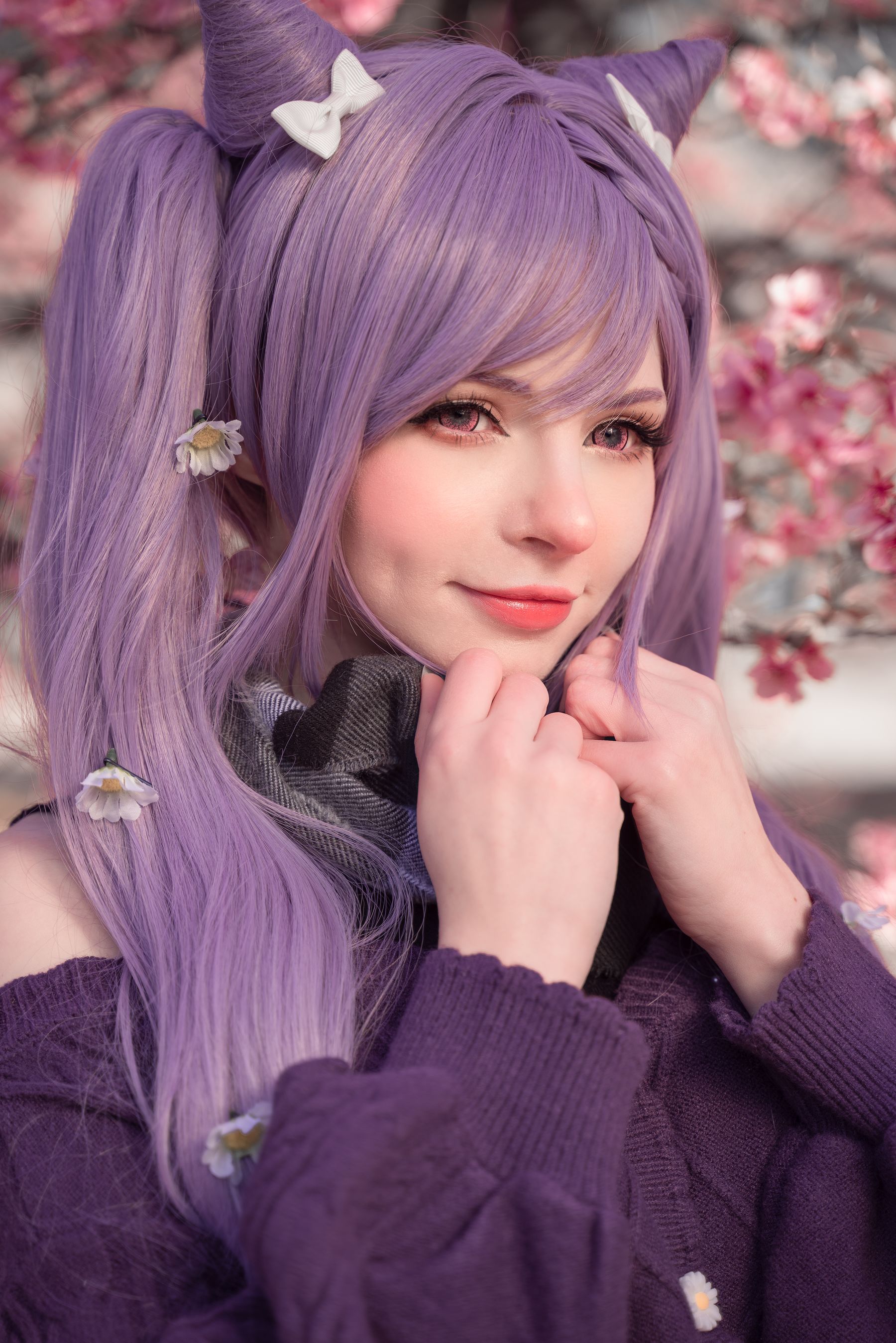 Peach milky – Keqing Genshin Impact Cosplay-第8张