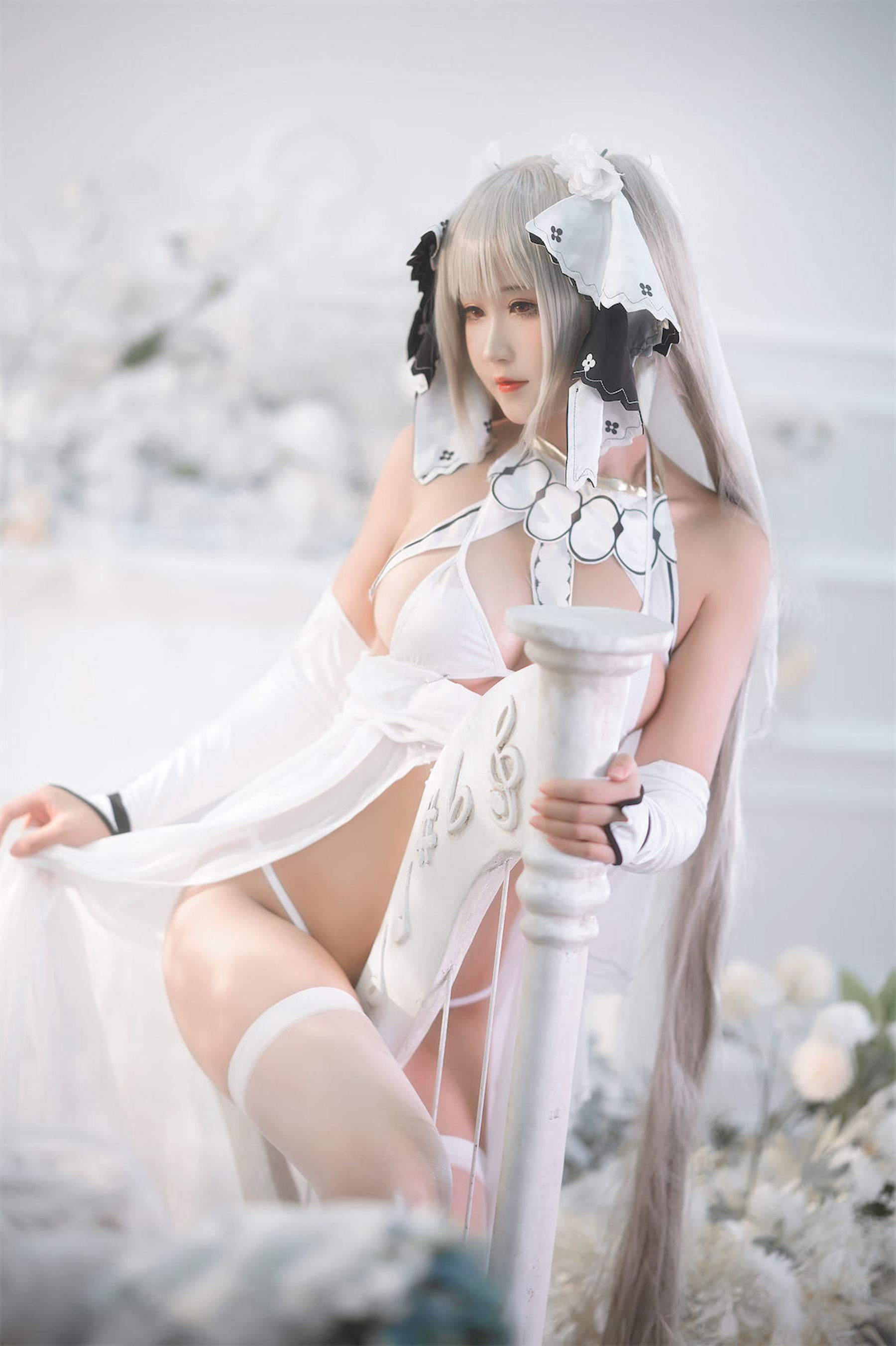 微博妹子三度_69 – 可畏白纱 Cosplay-第1张