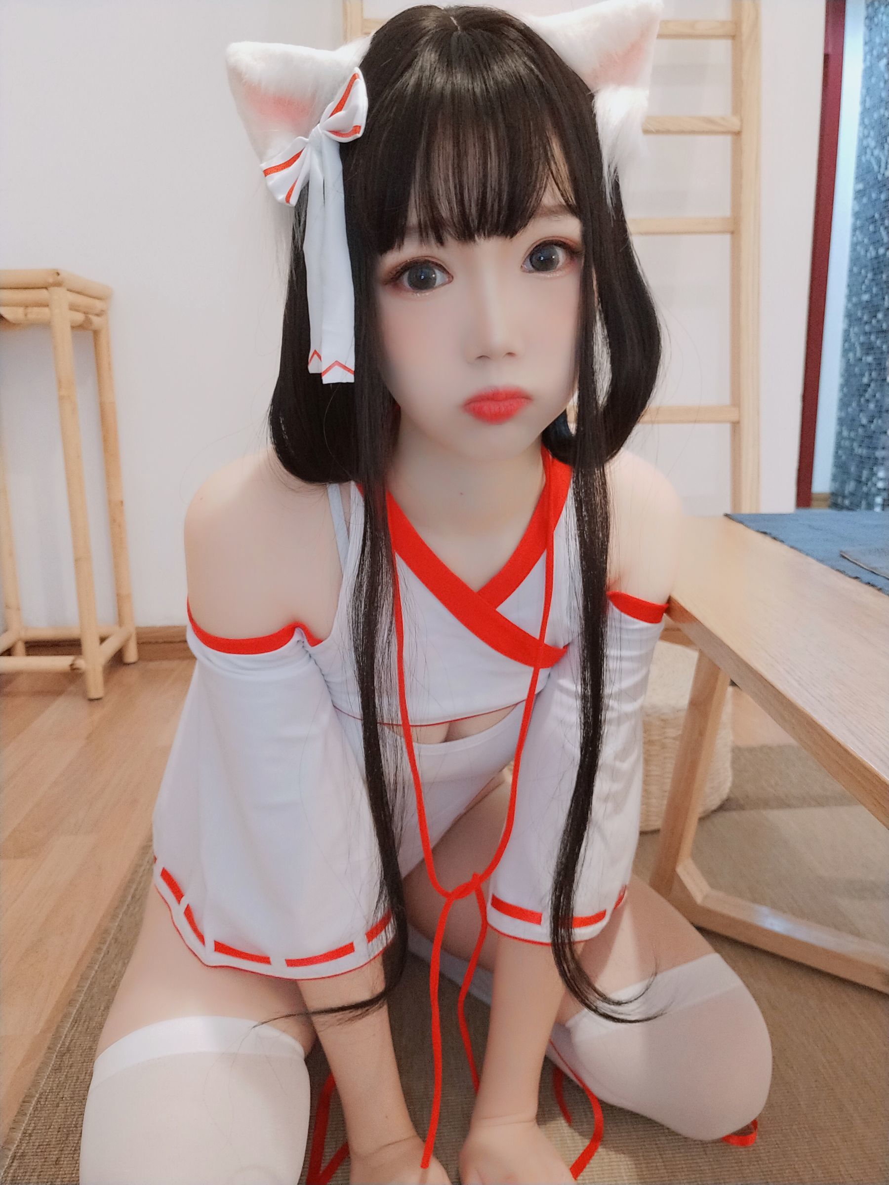 动漫博主雪晴Astra 神社の猫 Cosplay-第4张