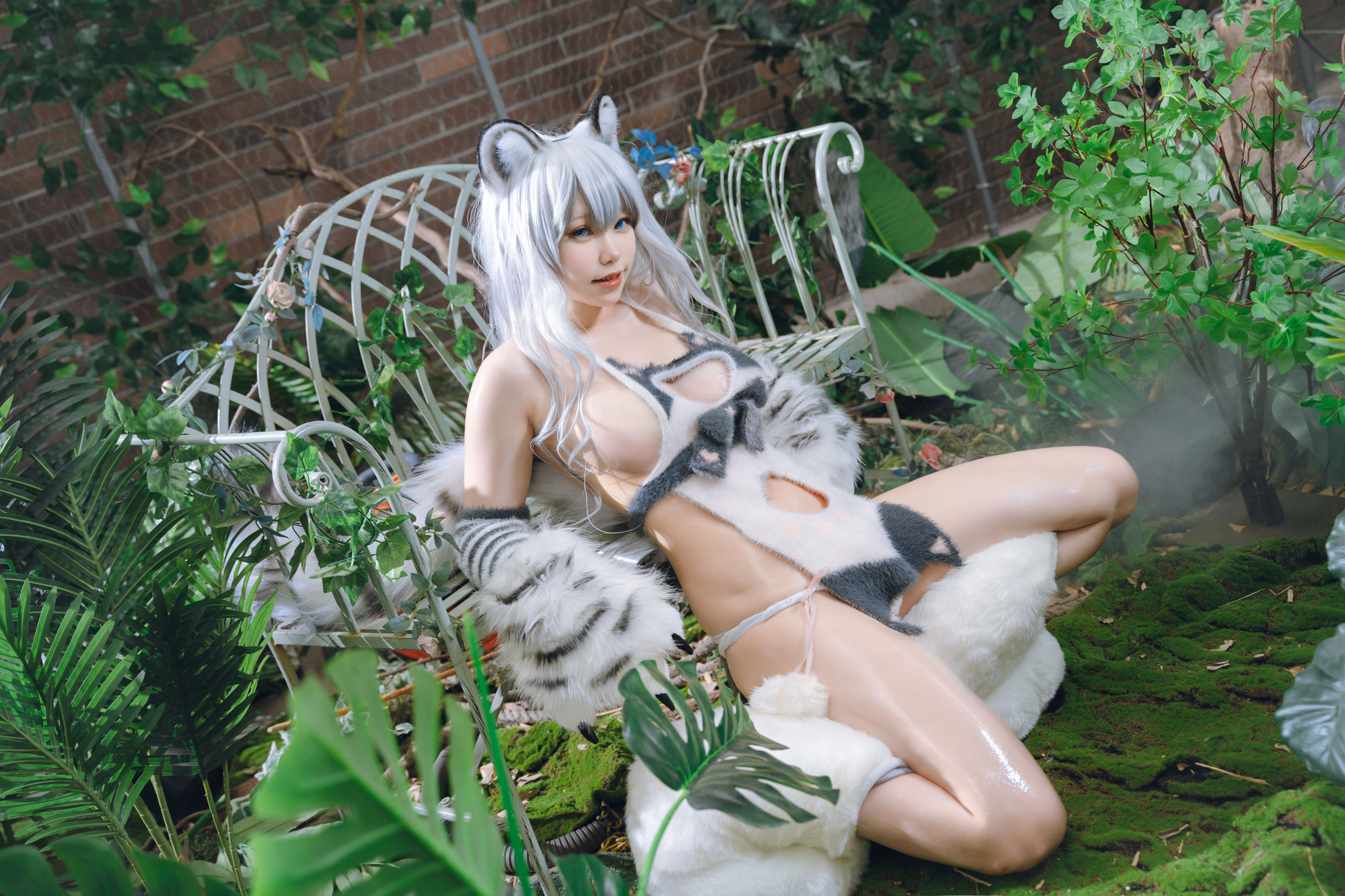 一北亦北 – 白虎兽娘福瑞 Cosplay-第29张