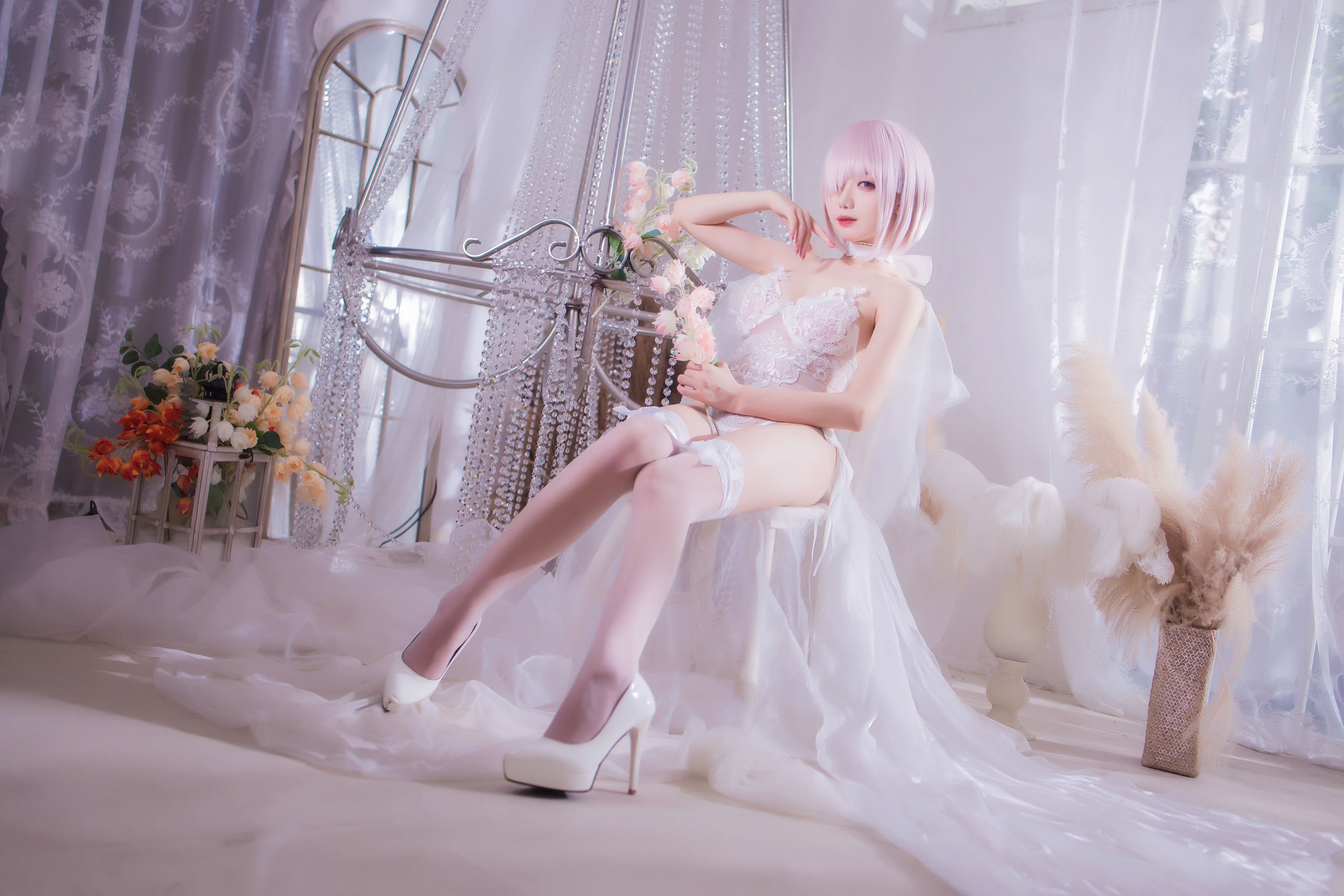 动漫博主封疆疆v – 婚纱玛修 Cosplay-第18张