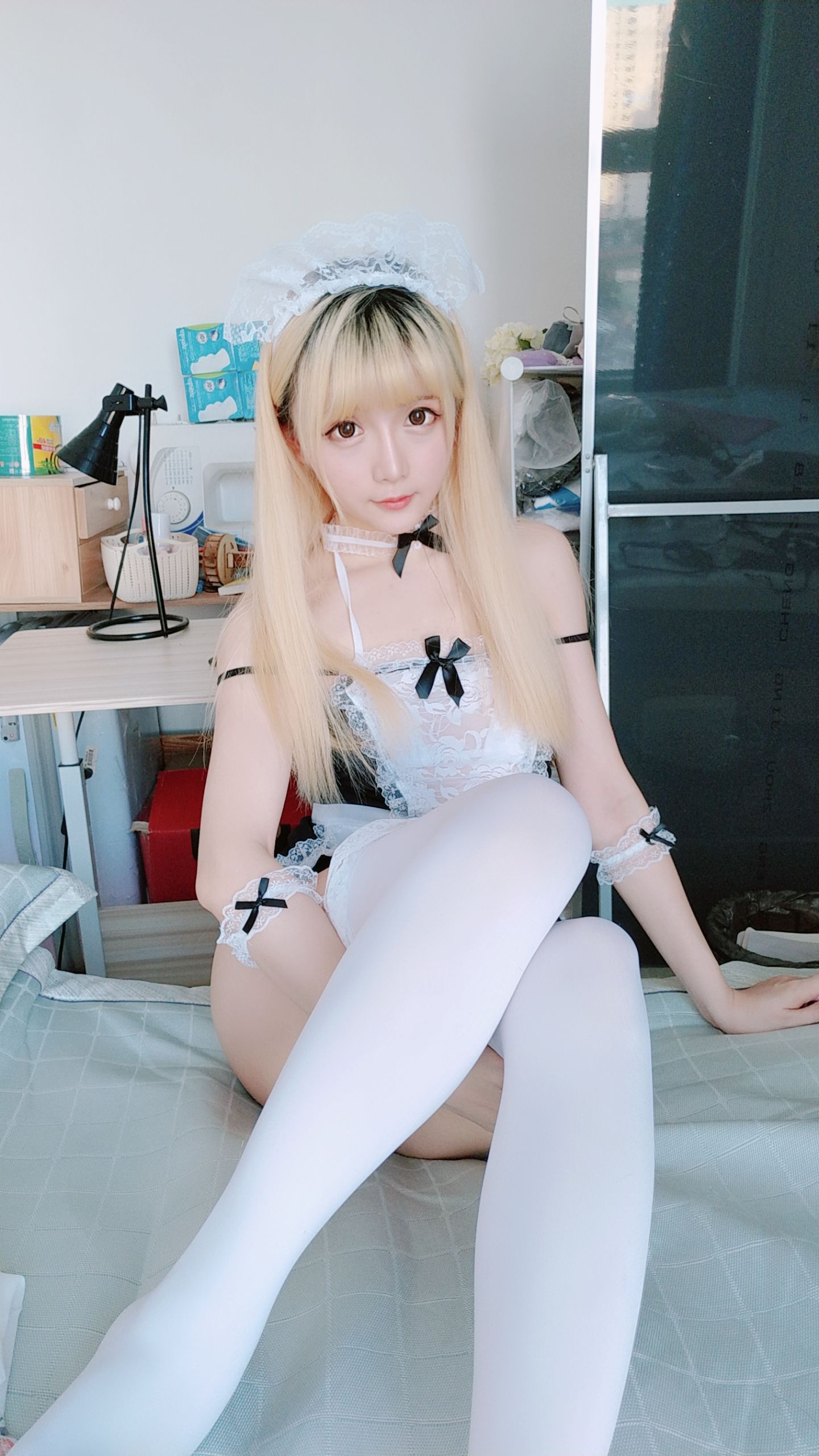 Coser小姐姐星之迟迟 女仆 Cosplay-第50张