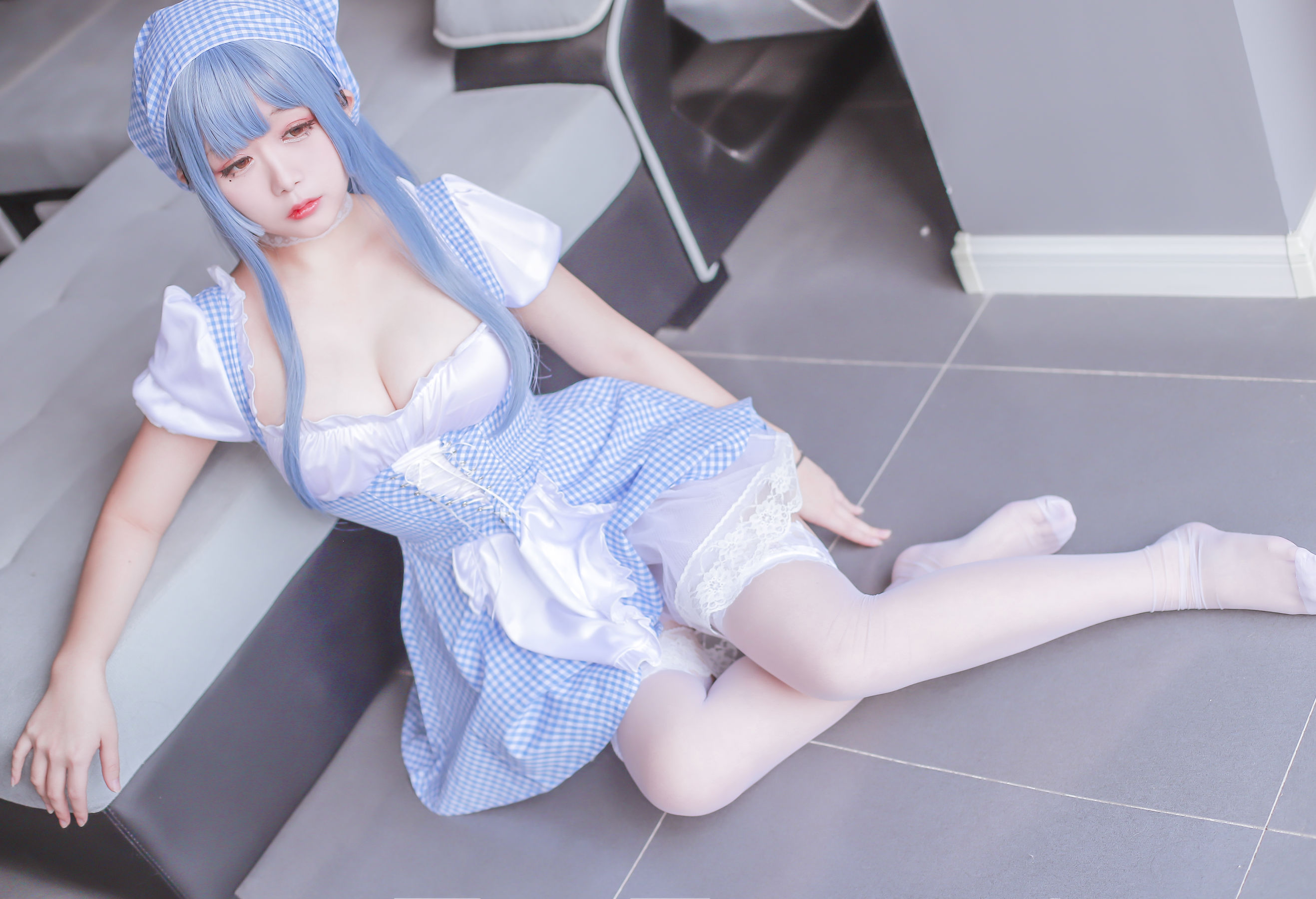 Cosplay日奈娇 蓝色女仆 Cosplay-第7张