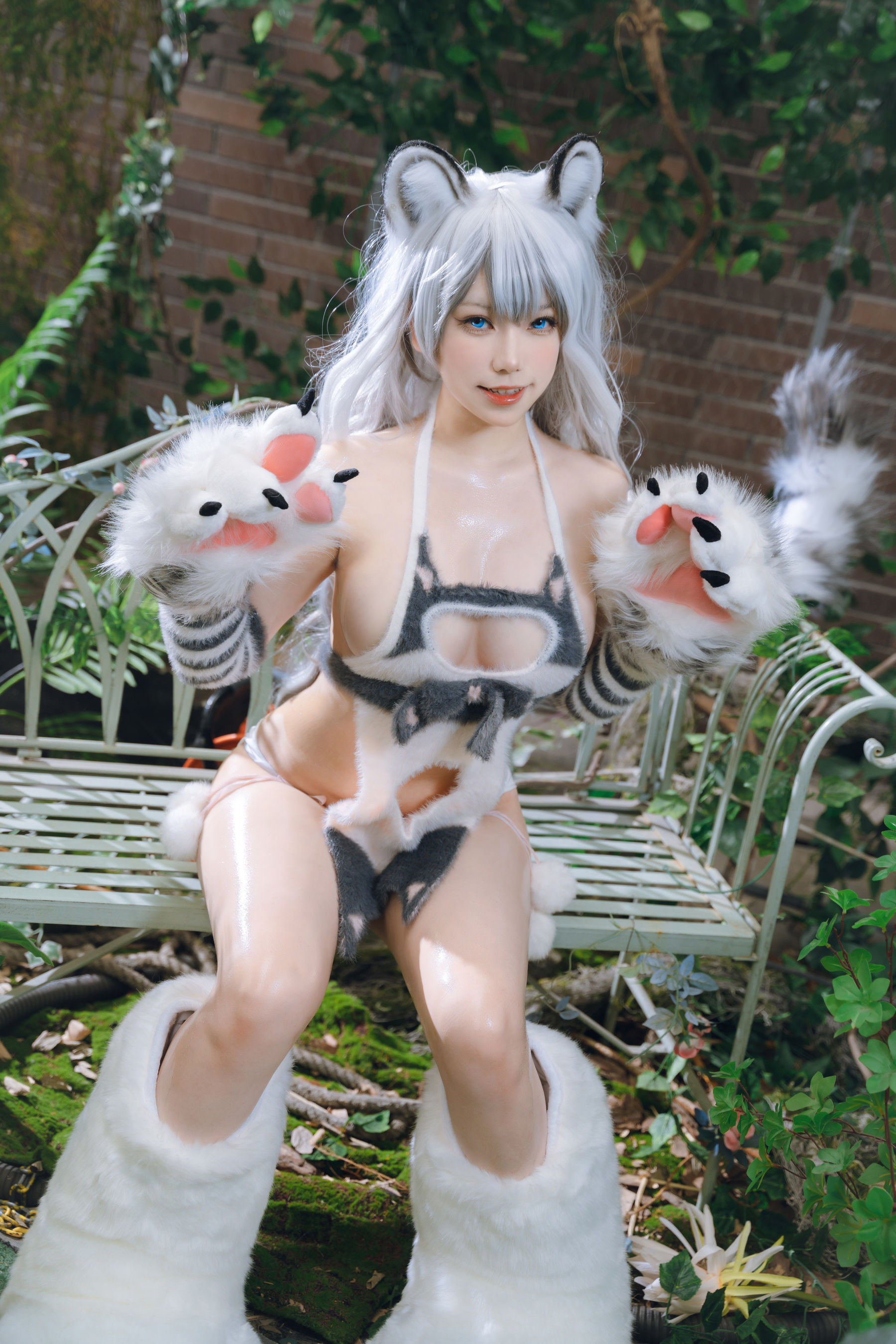 一北亦北 – 白虎兽娘福瑞 Cosplay-第35张