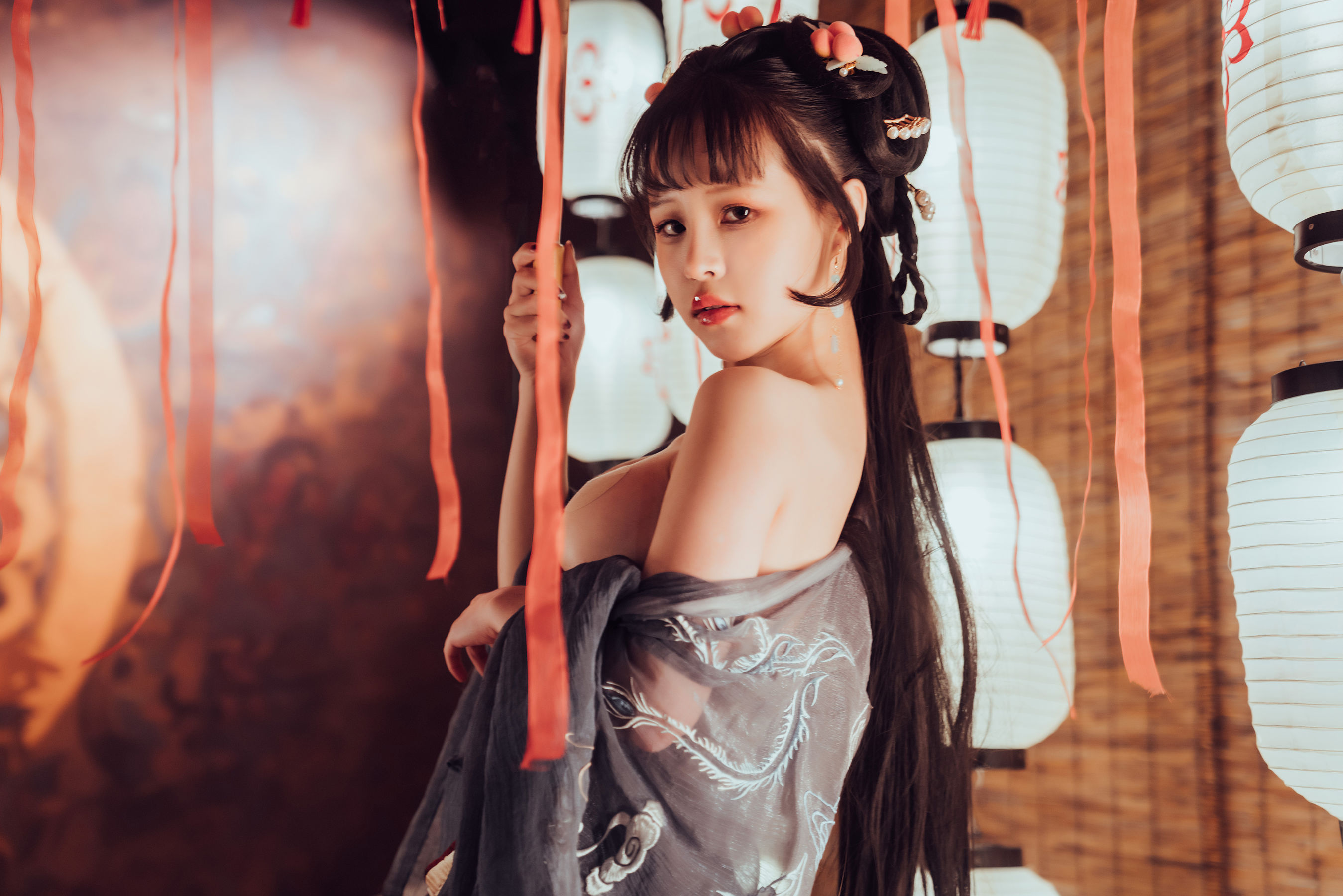 美少女晕崽 – 小琵琶精 Cosplay-第72张