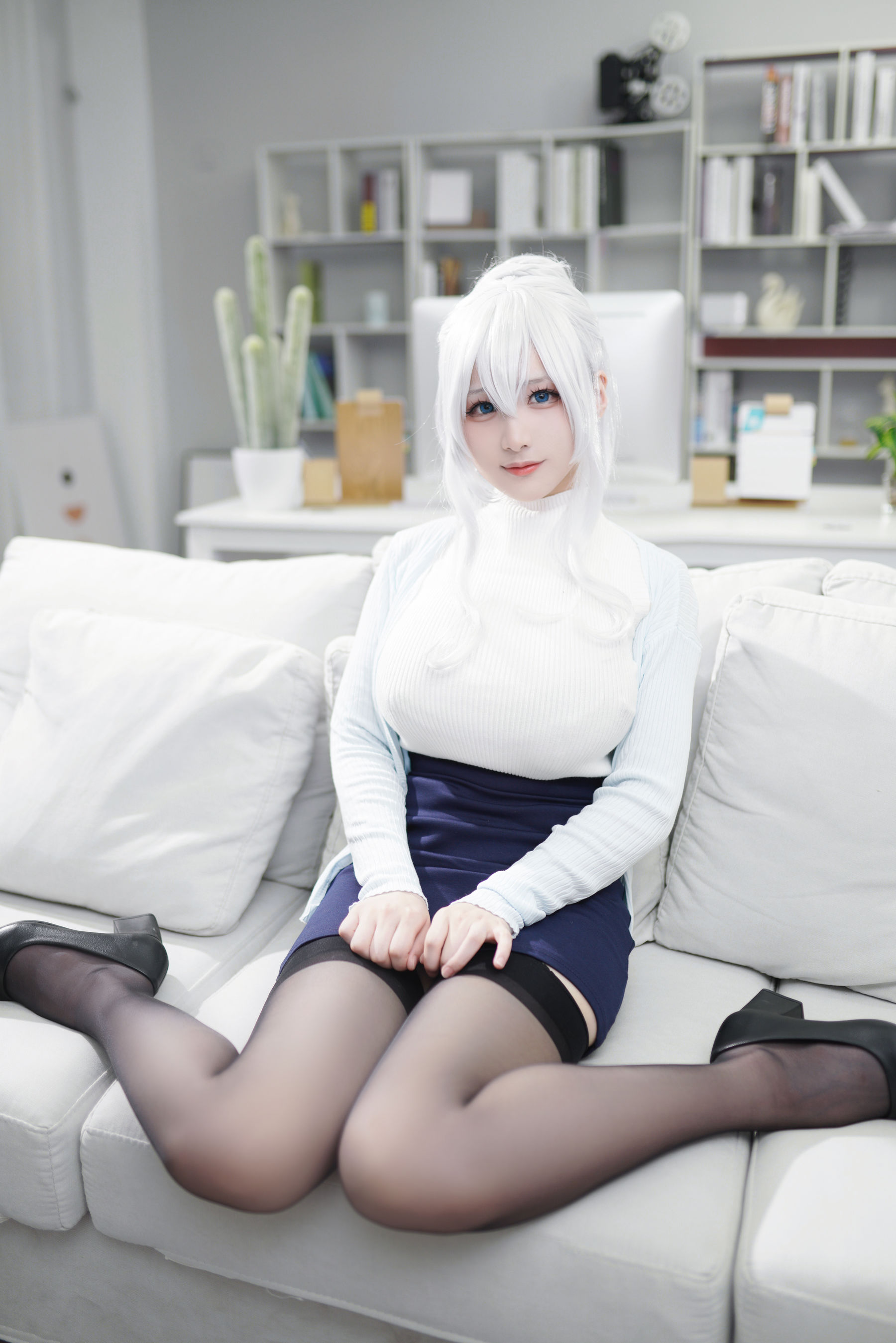 幼愛youmeko – 未亡人雪女 Cosplay-第45张