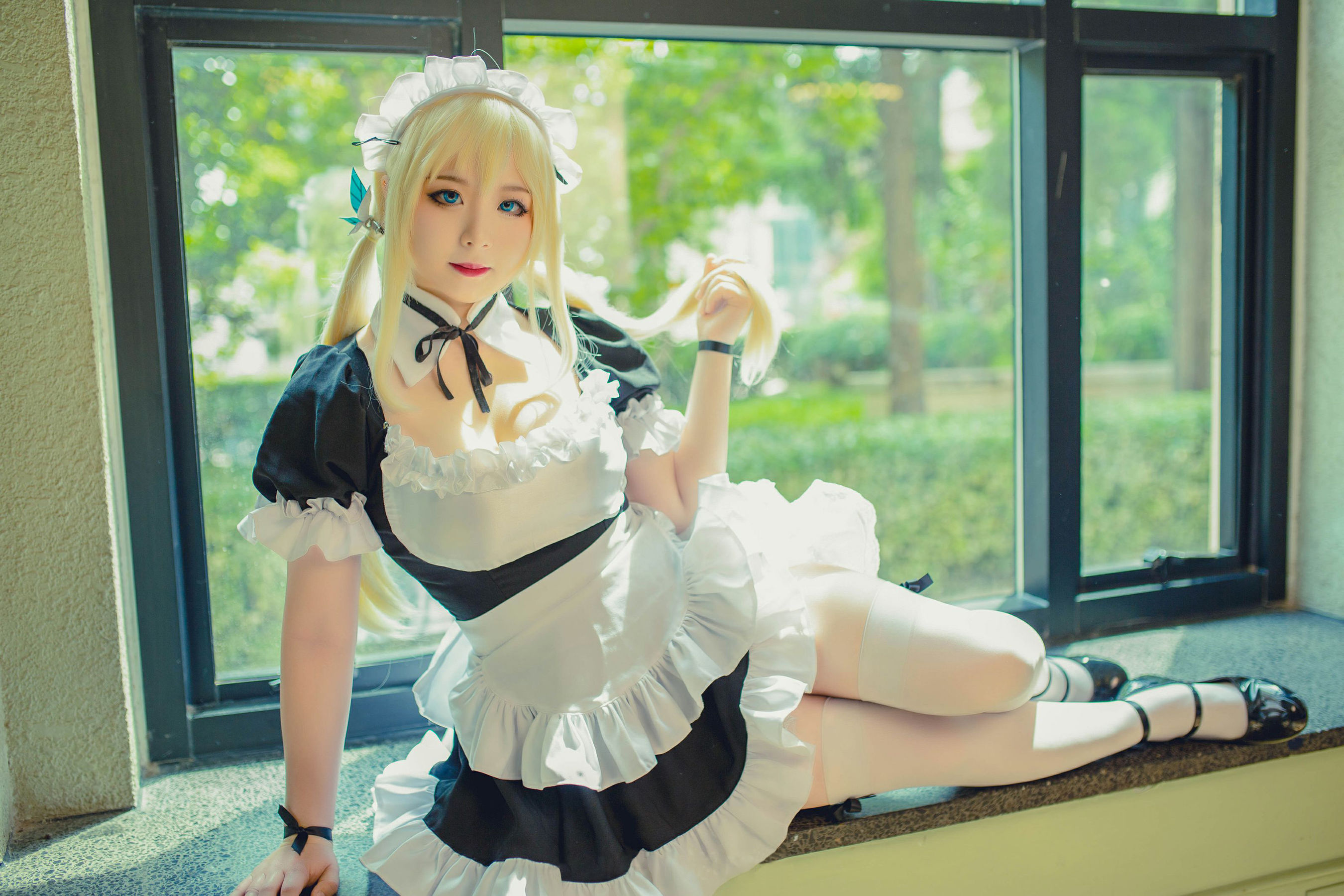 皮皮奶可可爱了啦 – 柏崎星奈女仆 Cosplay-第8张